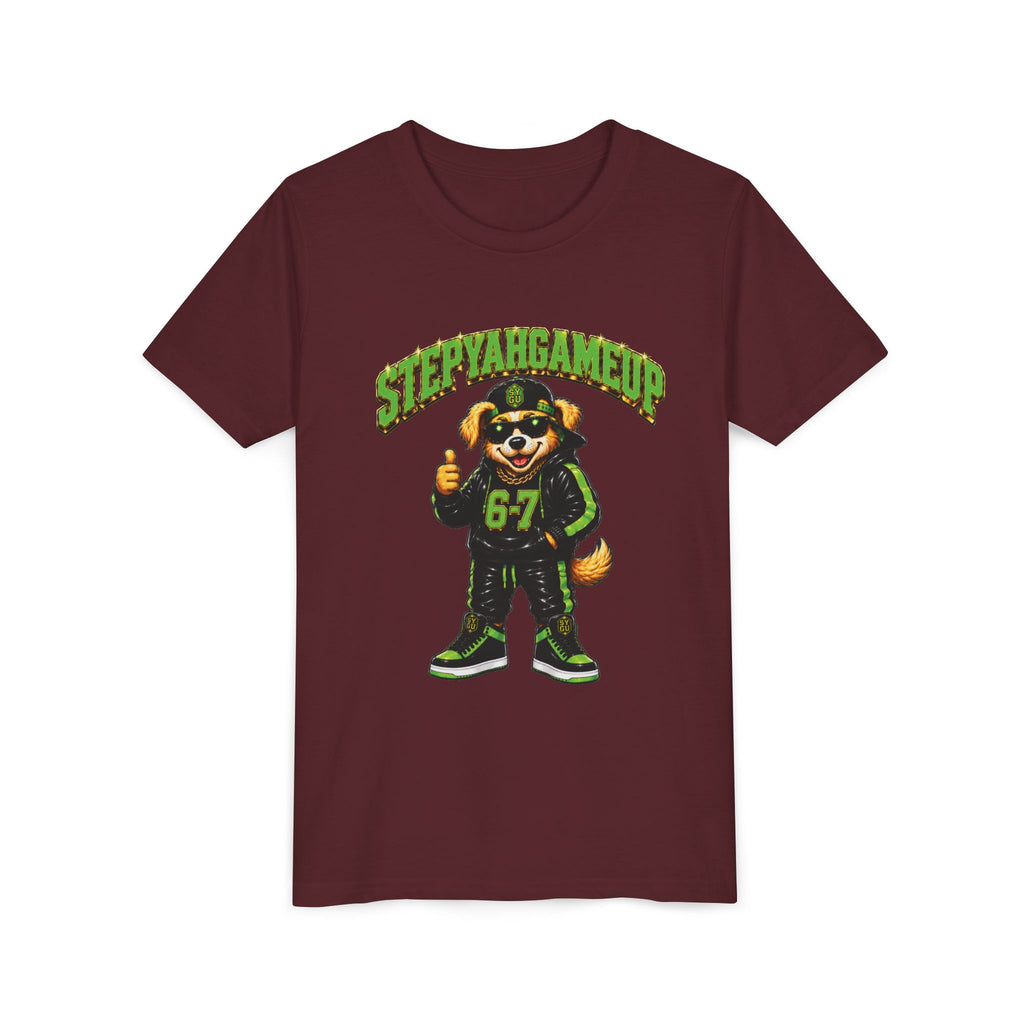 StepYahGameUp — SYGU Dog | 6-7 Green Edition | Unisex Youth Tee