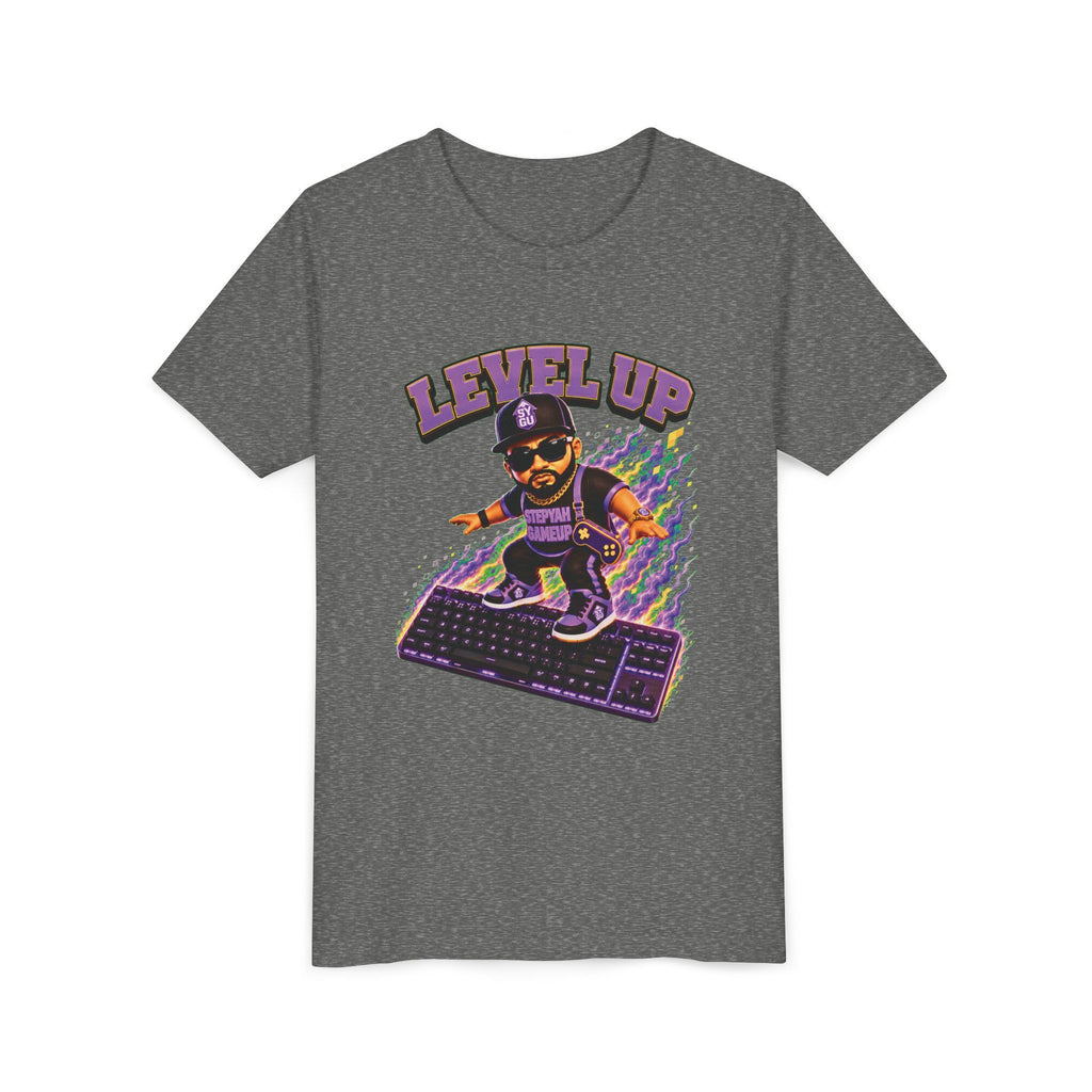 StepYahGameUp — Level Up | Keyboard Rider | Unisex Youth Tee