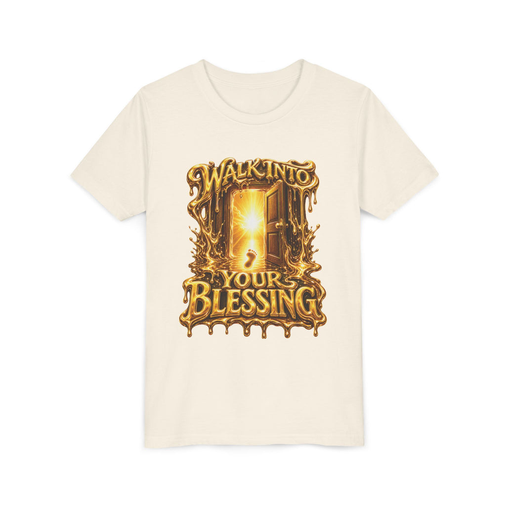 Walk By Faith ✝️ — Walk Into Your Blessing | Unisex Youth Tee