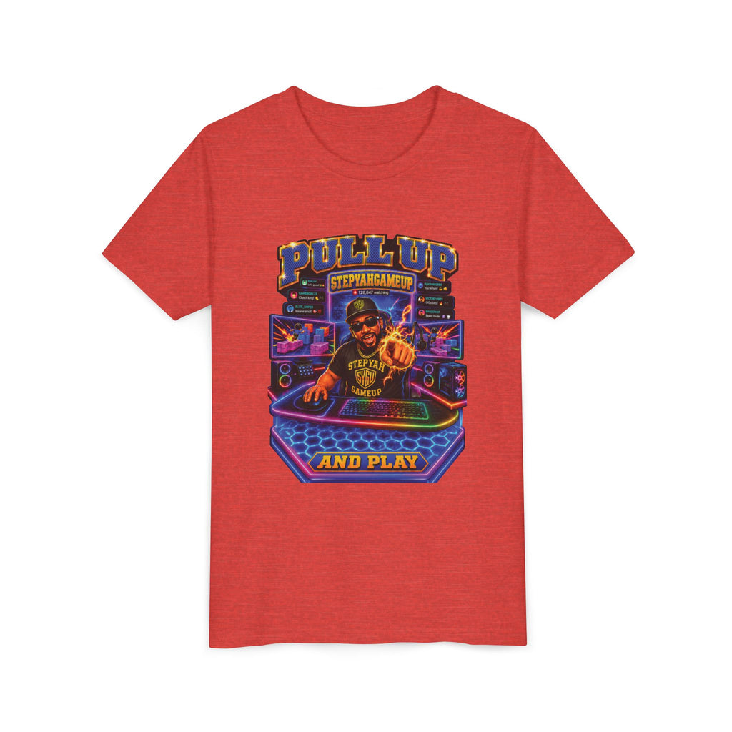 StepYahGameUp — Pull Up and Play | Youth Tee