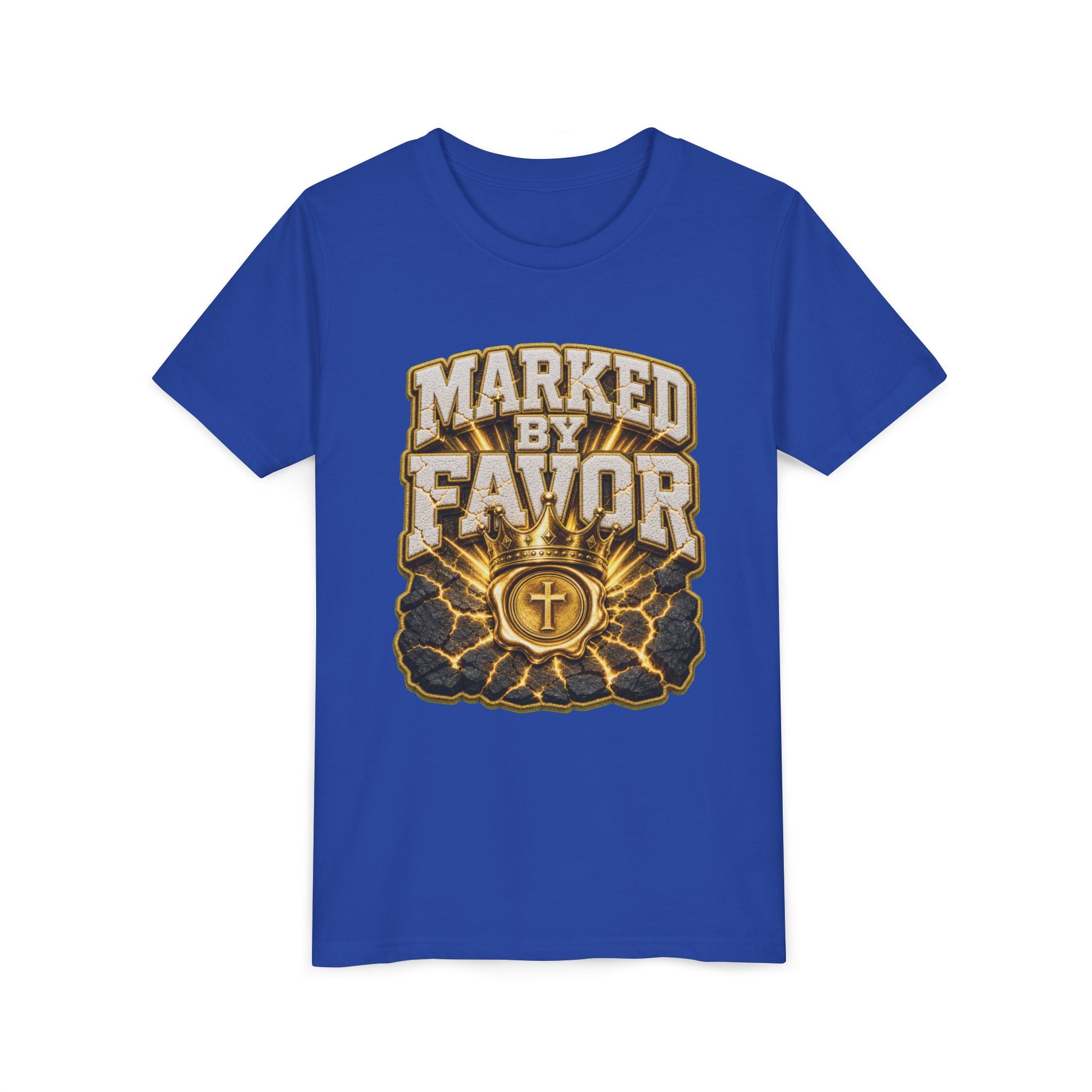 Walk By Faith ✝️ — Marked By Favor | Unisex Youth Tee