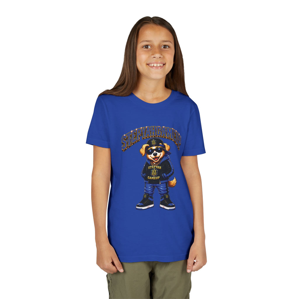 StepYahGameUp — SYGU Dog | Blue Edition | Unisex Youth Tee