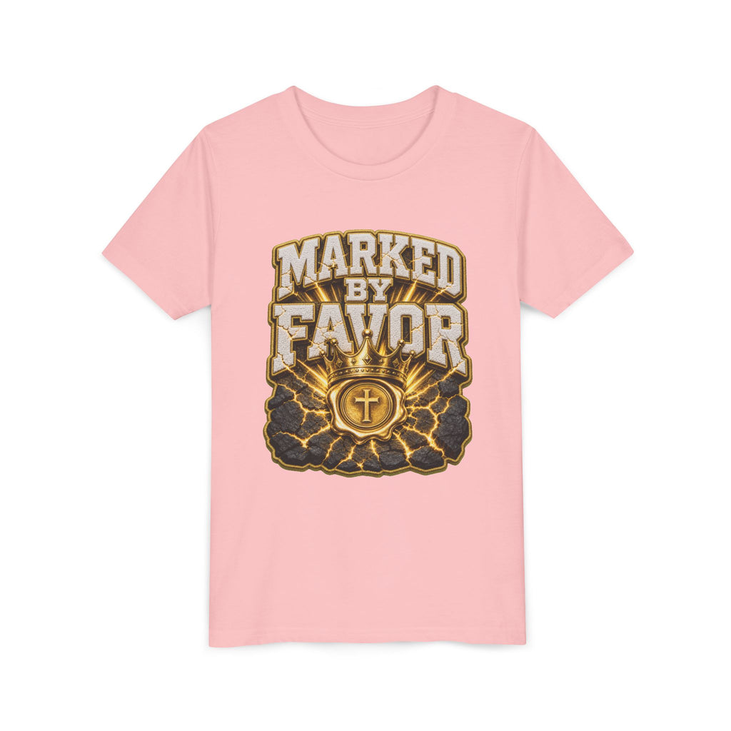Walk By Faith ✝️ — Marked By Favor | Unisex Youth Tee