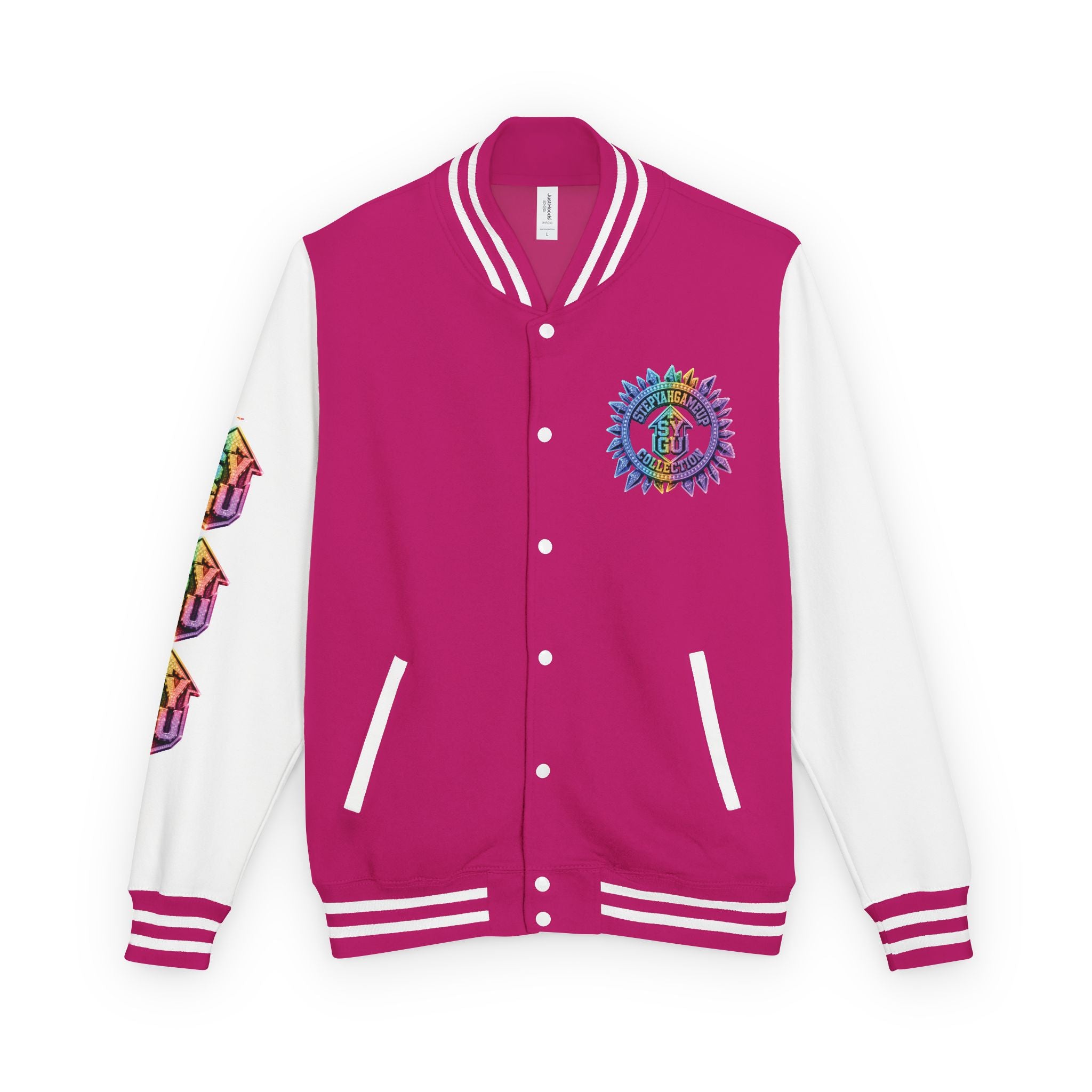 StepYahGameUp — Respect The Grind Gaming Letterman | Unisex Jacket | RGB Edition