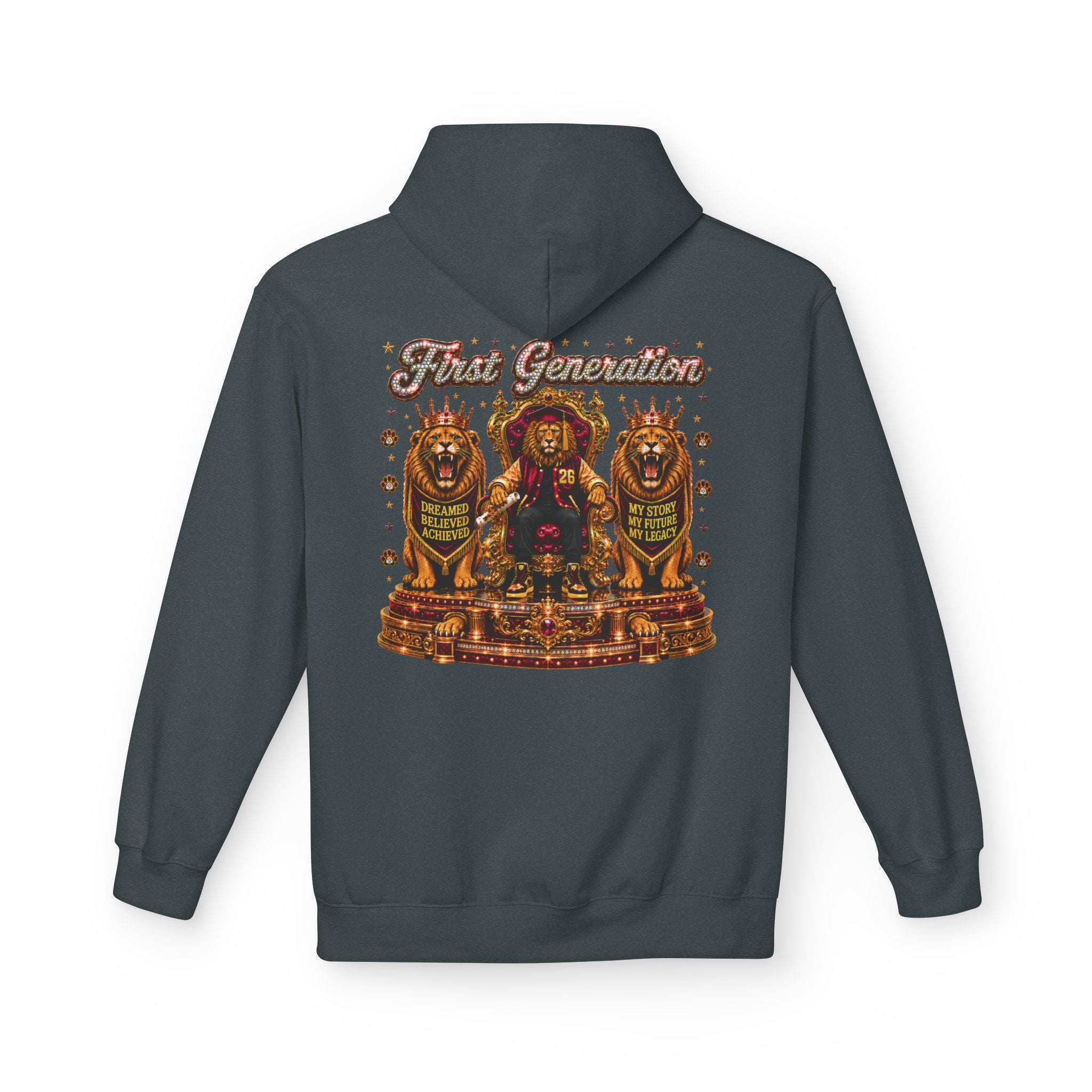 The King Miko Unisex   Hoodie — Class of 2026 | First Generation Graduate