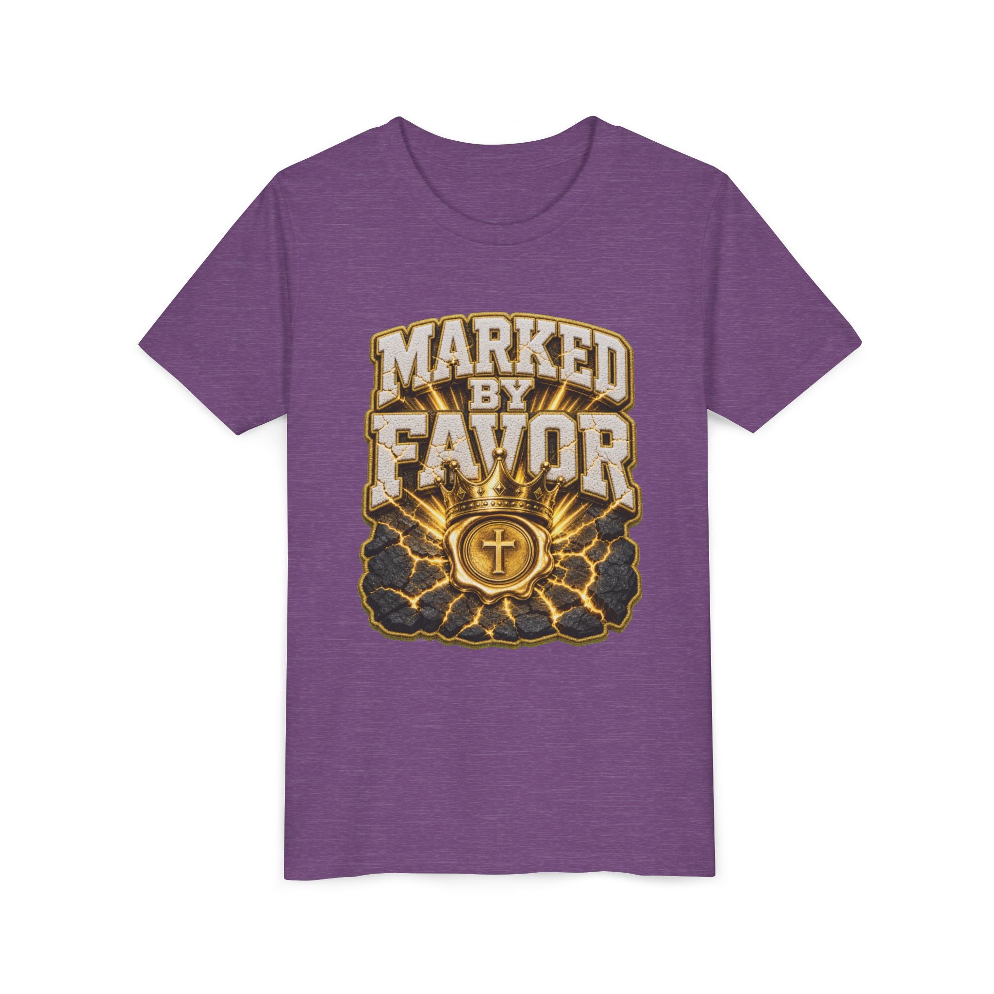 Walk By Faith ✝️ — Marked By Favor | Unisex Youth Tee