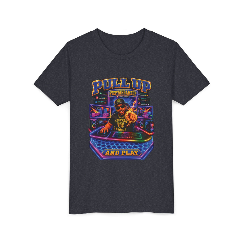 StepYahGameUp — Pull Up and Play | Youth Tee