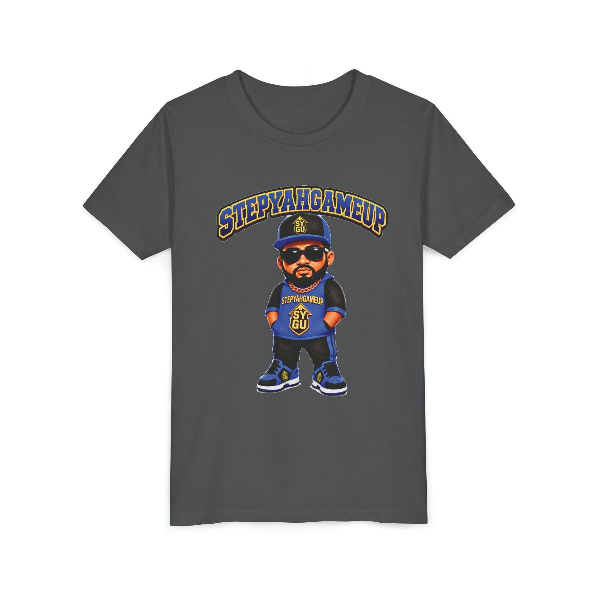 StepYahGameUp — Stumble Step | Hands In Pockets | Unisex Youth Tee