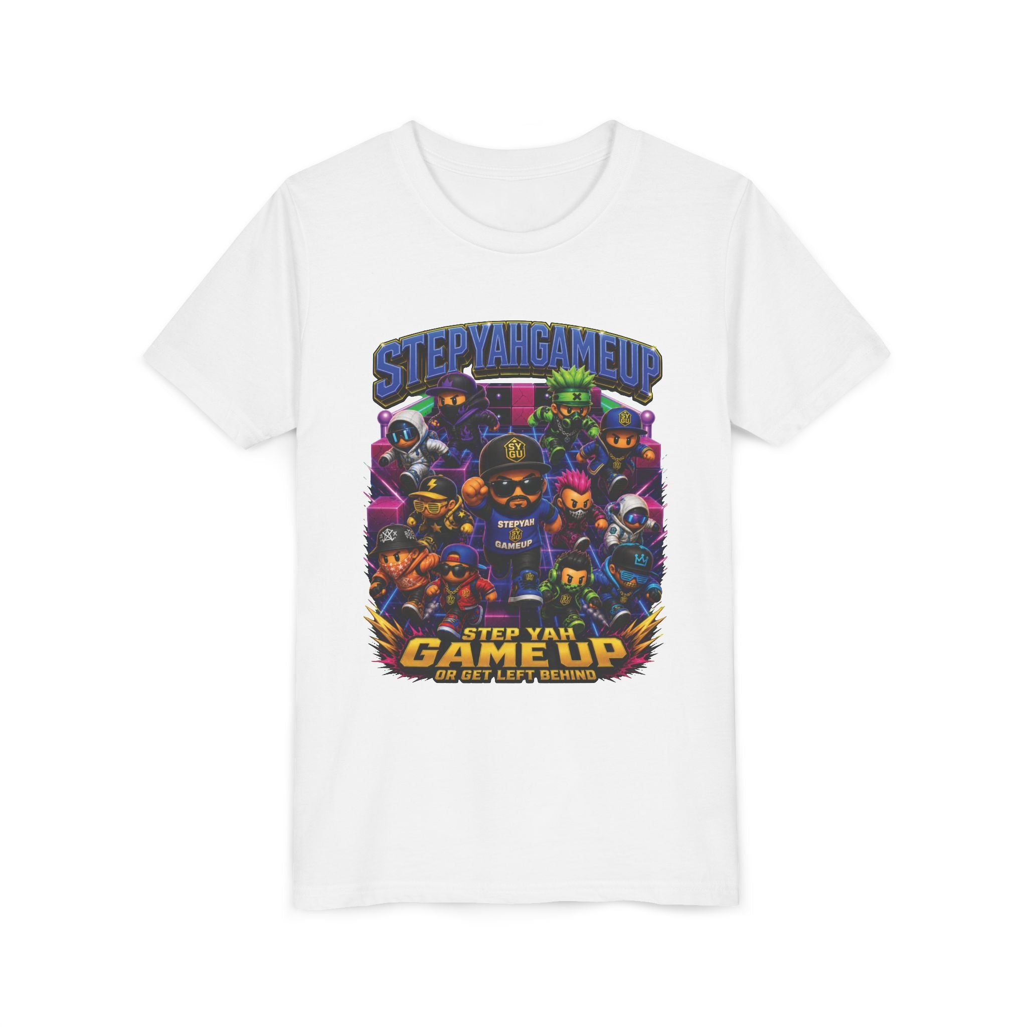 StepYahGameUp — Step Yah Game Up Or Get Left Behind | Unisex Youth Tee