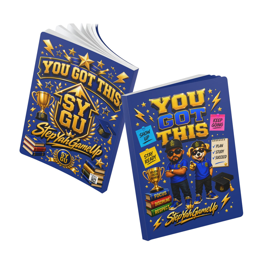 StepYahGameUp — You Got This | Softcover Story Journal