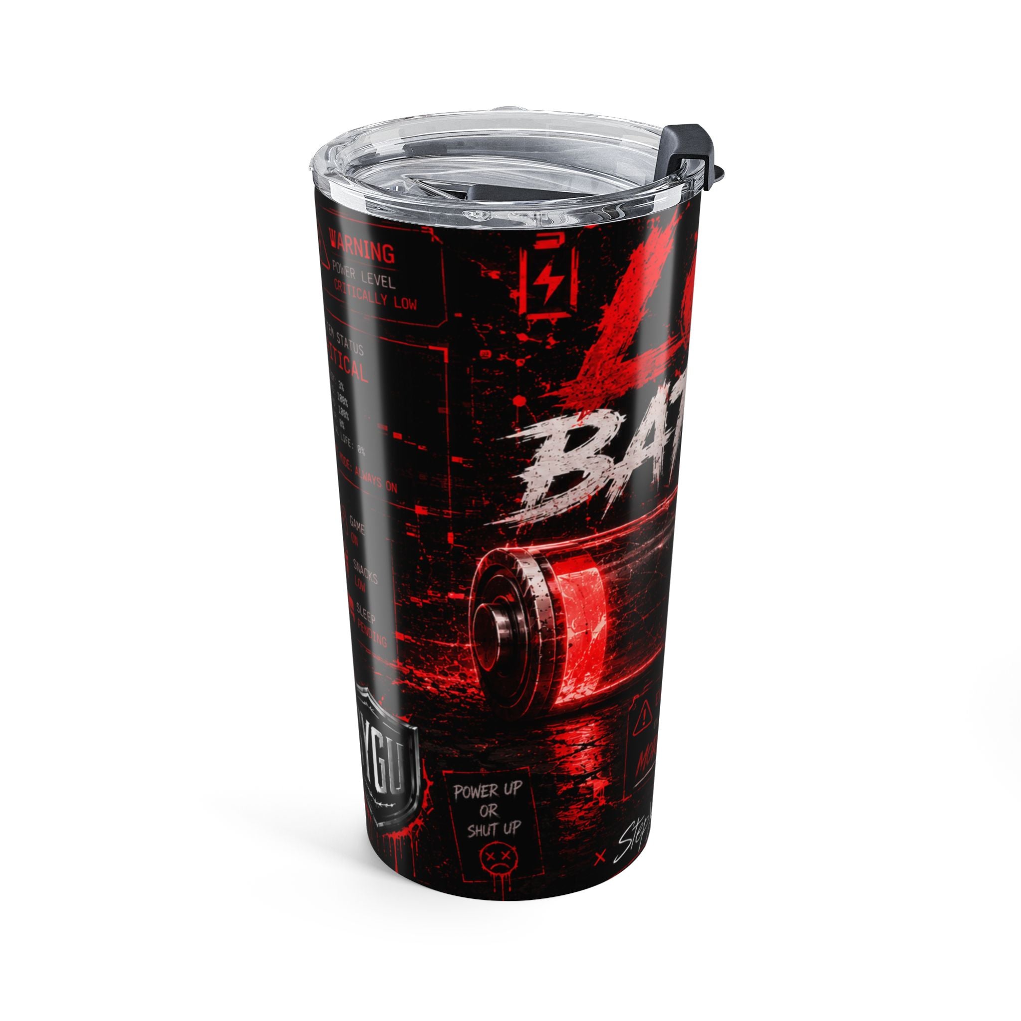 StepYahGameUp — Low Battery | 20oz Tumbler
