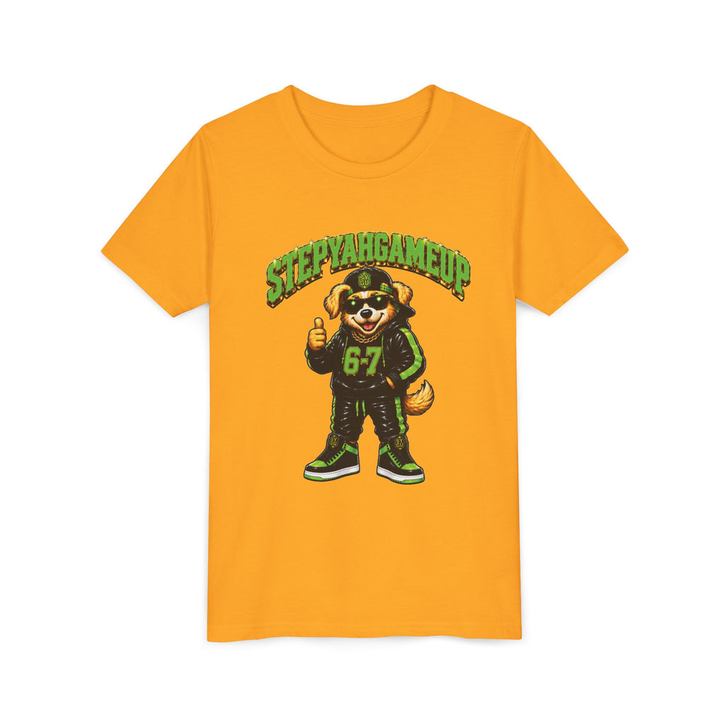 StepYahGameUp — SYGU Dog | 6-7 Green Edition | Unisex Youth Tee
