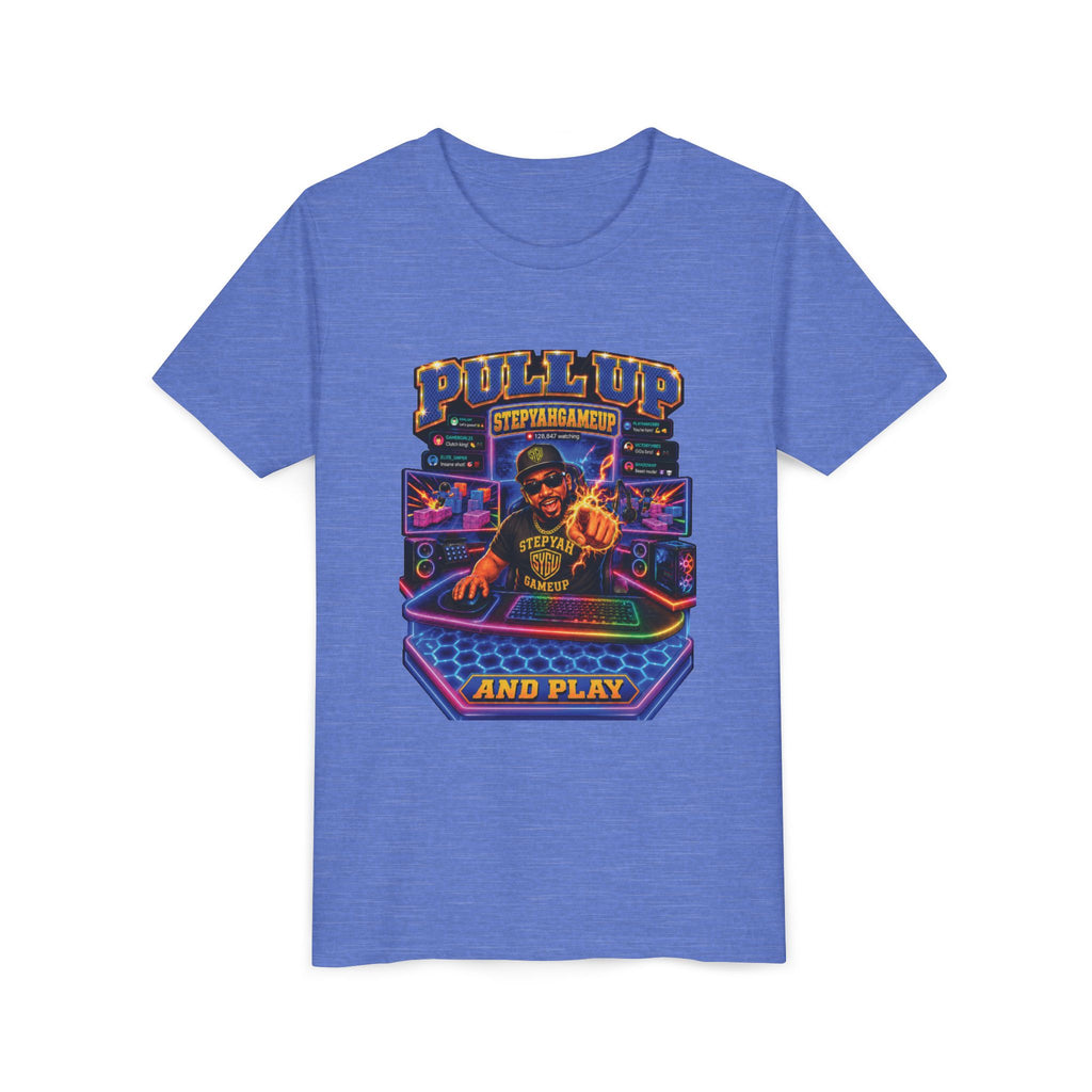 StepYahGameUp — Pull Up and Play | Youth Tee
