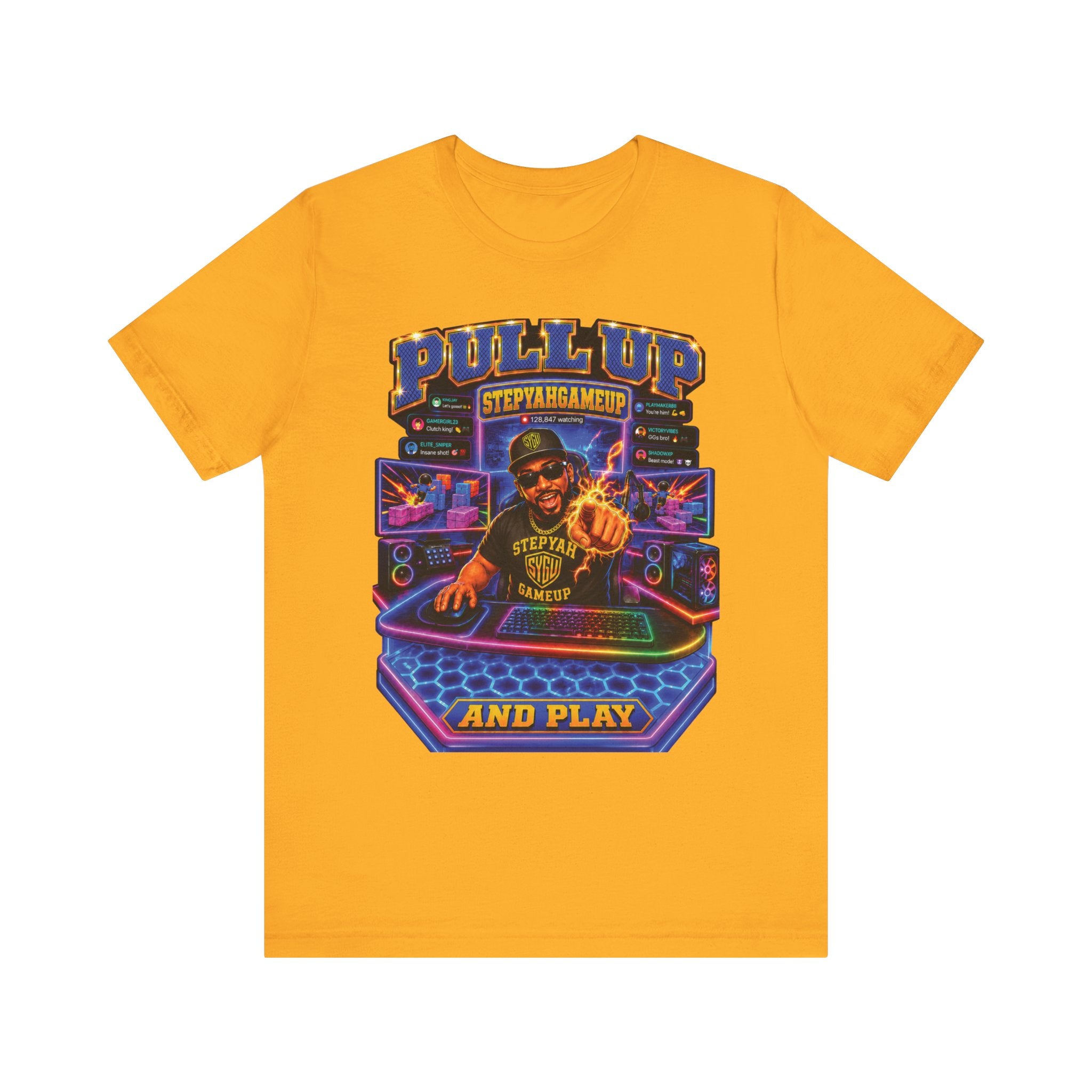 StepYahGameUp — Pull Up and Play | Unisex Tee