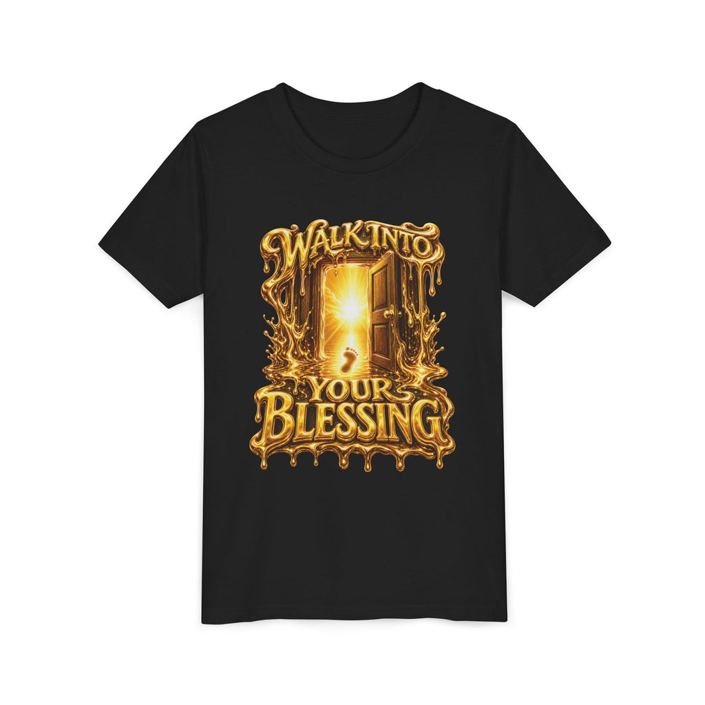 Walk By Faith ✝️ — Walk Into Your Blessing | Unisex Youth Tee