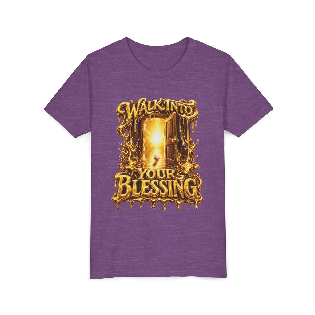 Walk By Faith ✝️ — Walk Into Your Blessing | Unisex Youth Tee