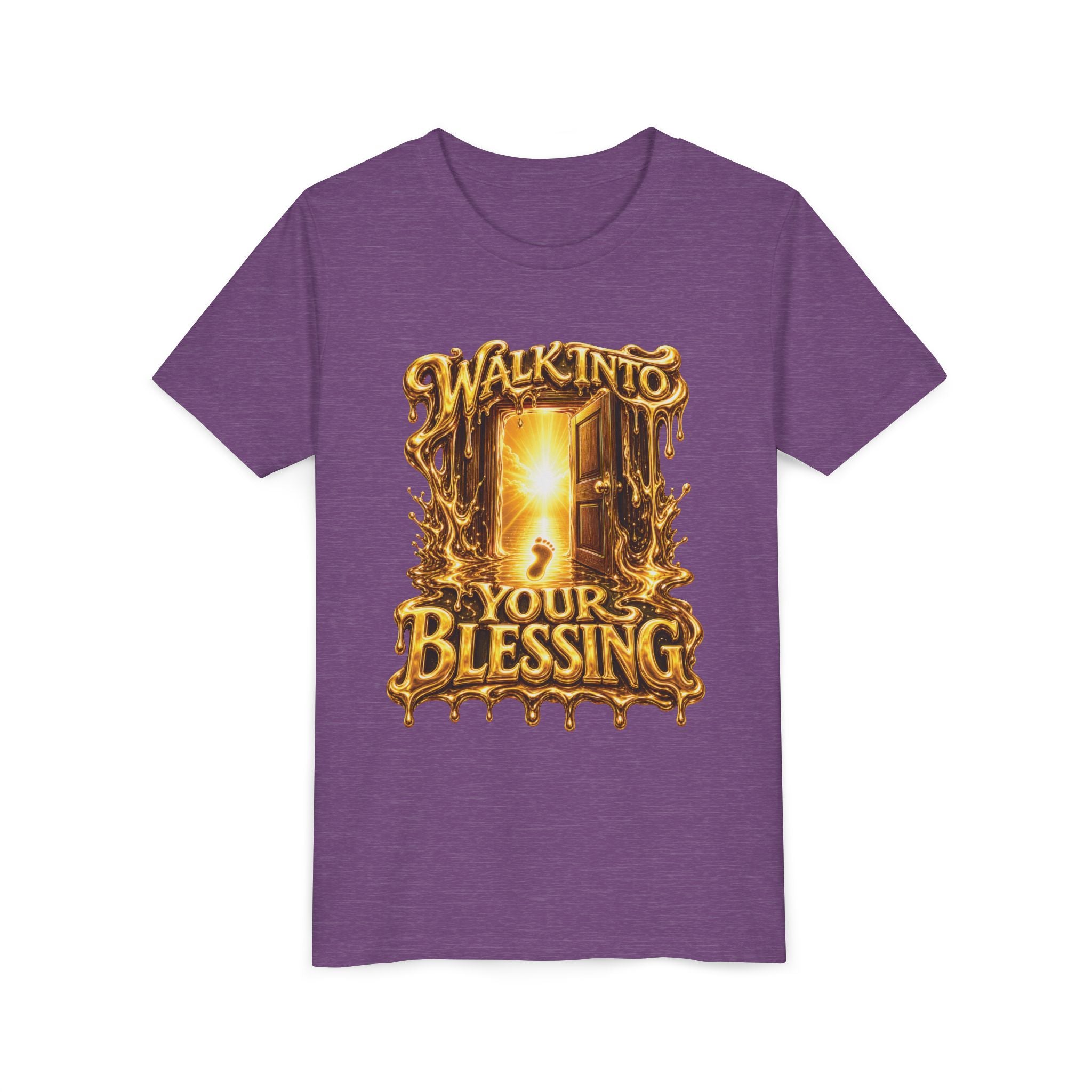 Walk By Faith ✝️ — Walk Into Your Blessing | Unisex Youth Tee