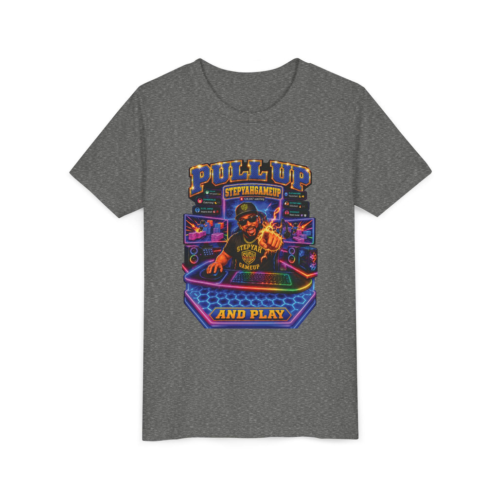 StepYahGameUp — Pull Up and Play | Youth Tee
