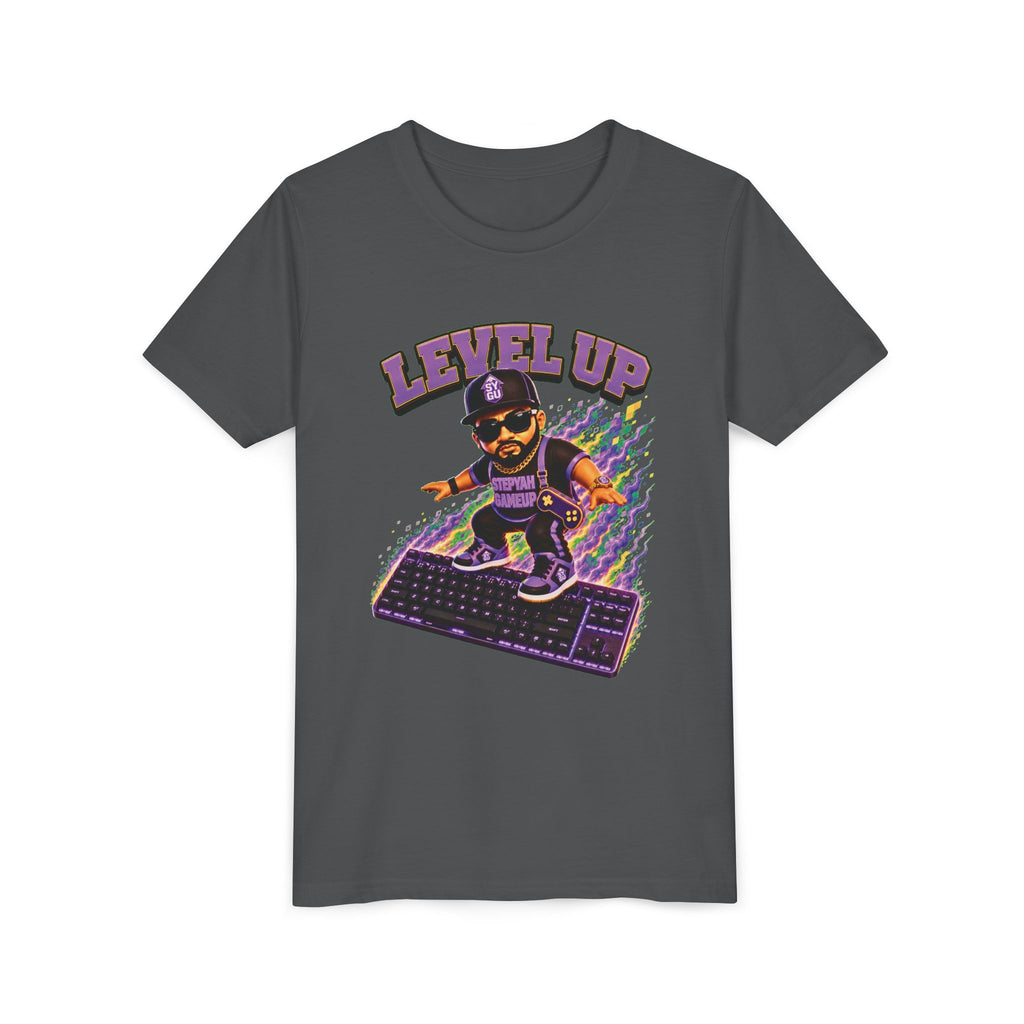 StepYahGameUp — Level Up | Keyboard Rider | Unisex Youth Tee