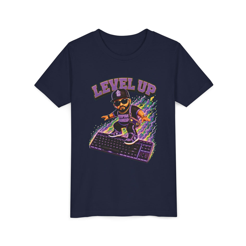 StepYahGameUp — Level Up | Keyboard Rider | Unisex Youth Tee
