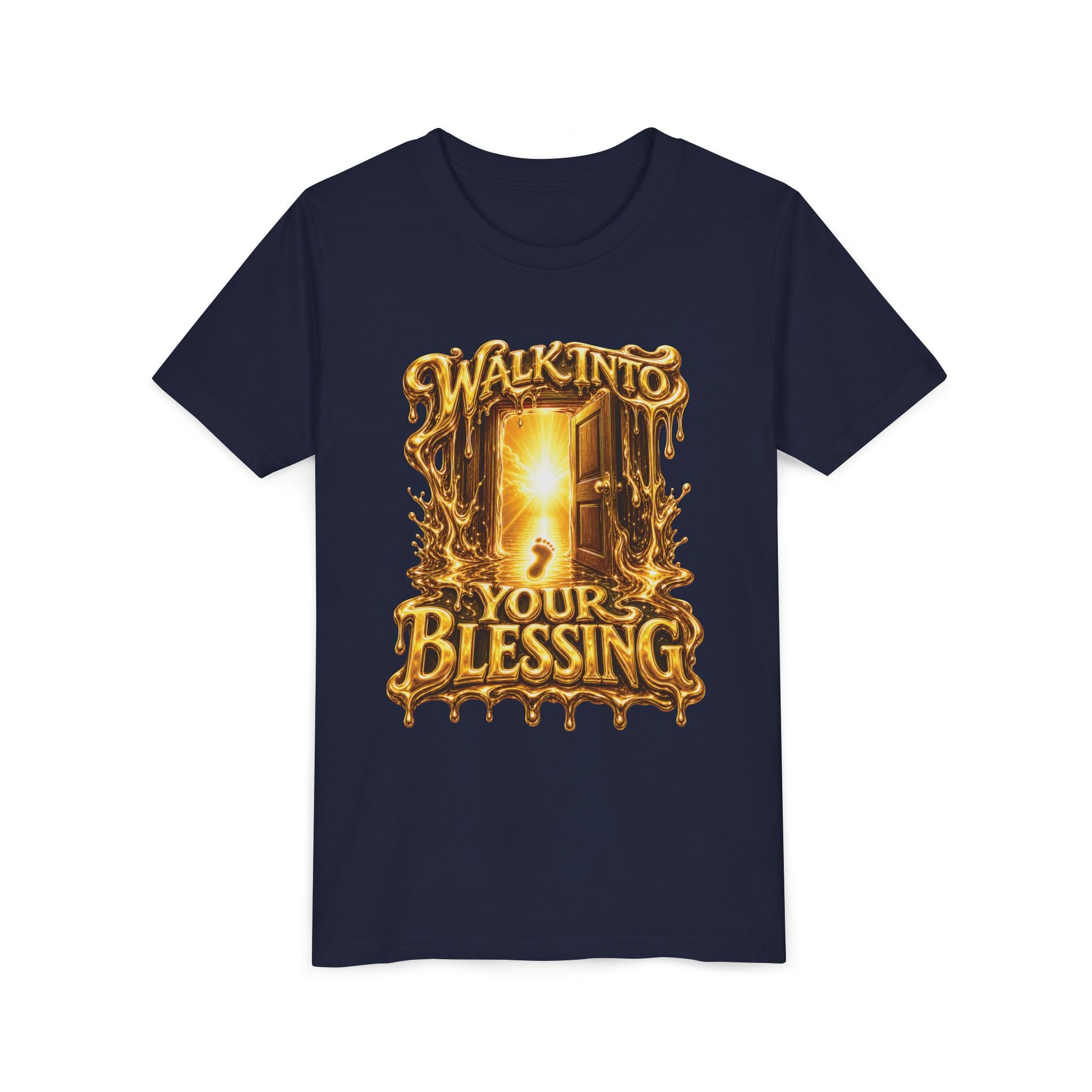 Walk By Faith ✝️ — Walk Into Your Blessing | Unisex Youth Tee