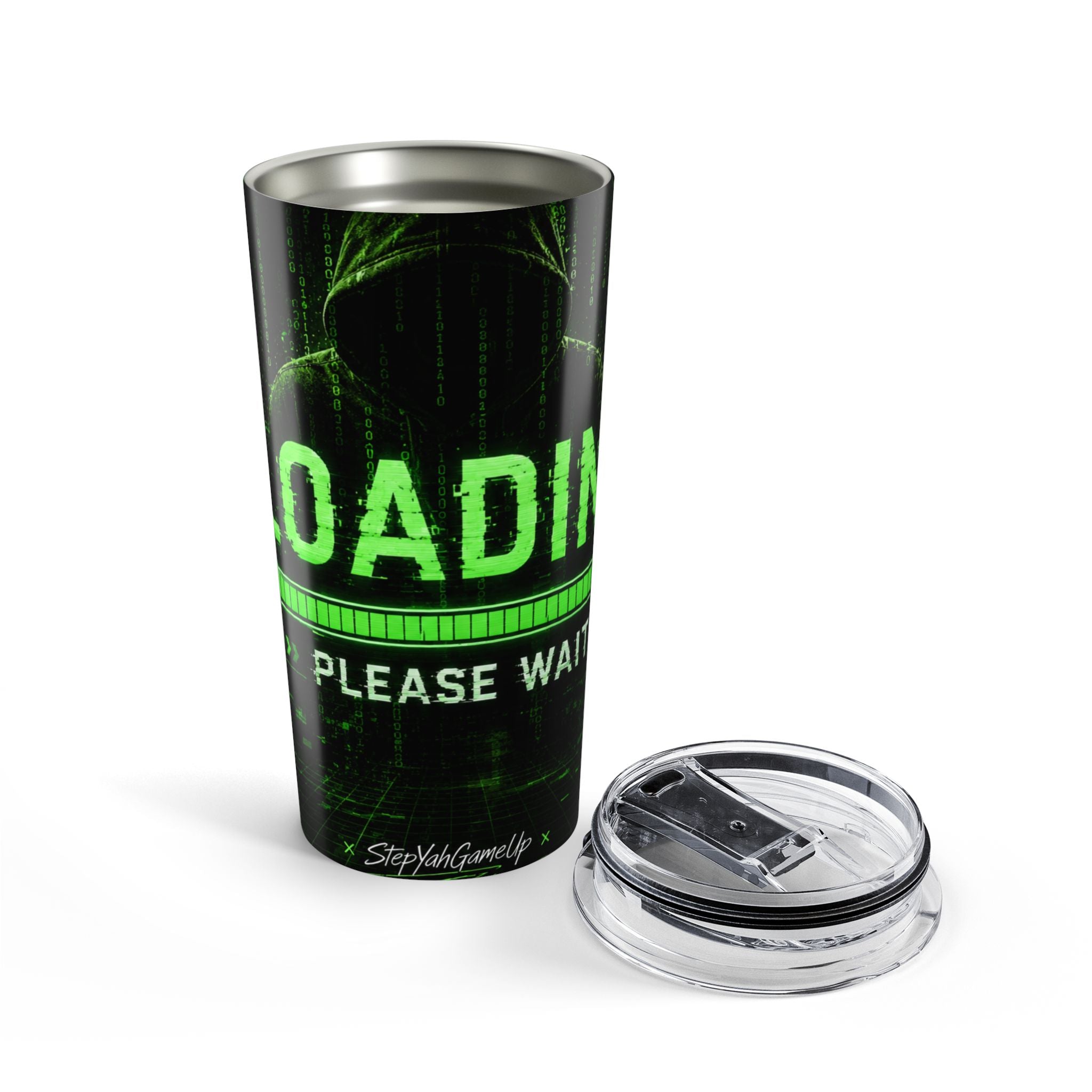 StepYahGameUp — Loading Please Wait | 20oz Tumbler