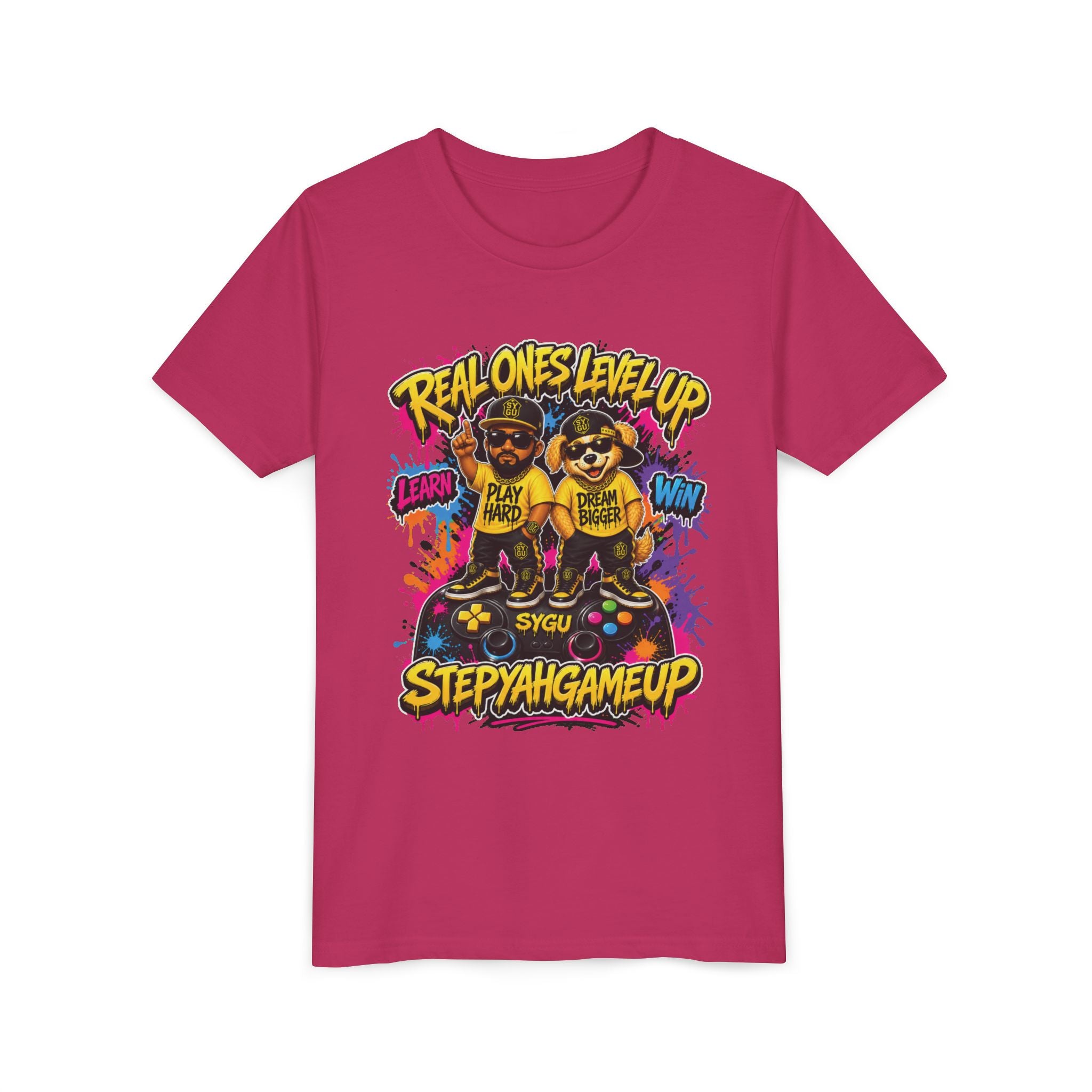 StepYahGameUp — Real Ones Level Up | Unisex Youth Tee