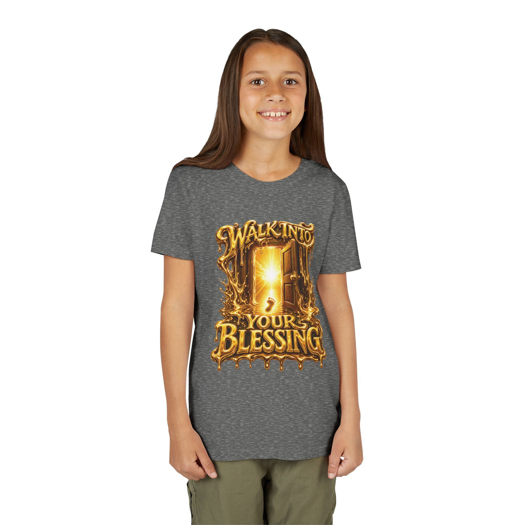 Walk By Faith ✝️ — Walk Into Your Blessing | Unisex Youth Tee