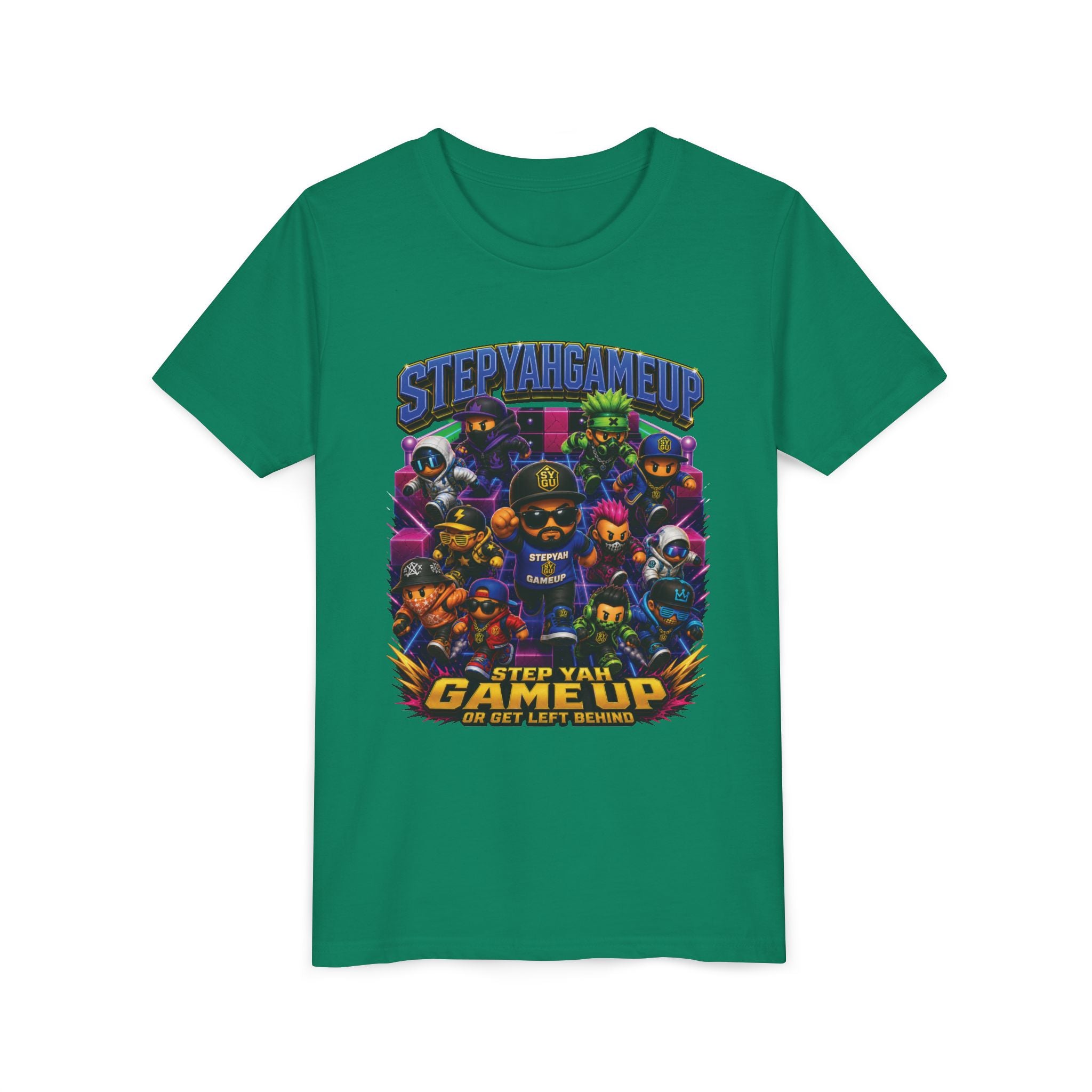 StepYahGameUp — Step Yah Game Up Or Get Left Behind | Unisex Youth Tee