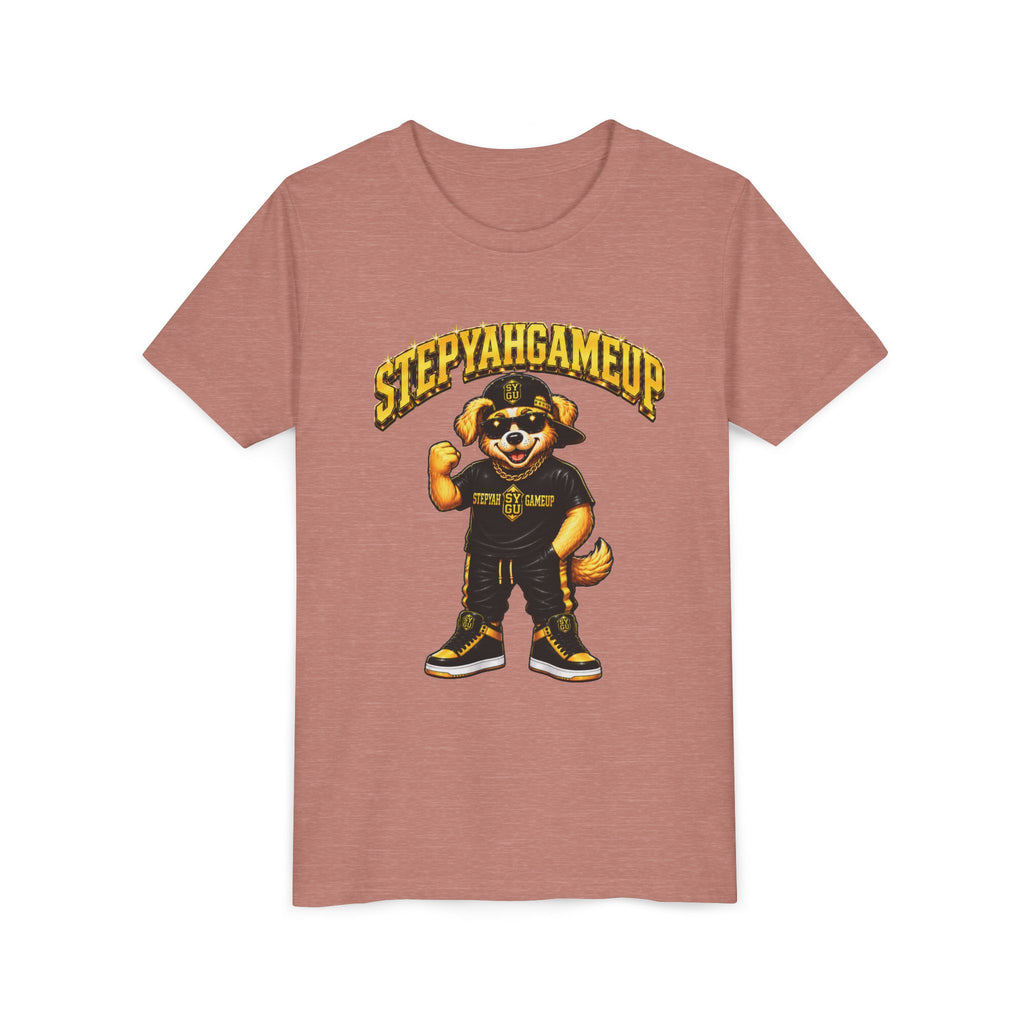 StepYahGameUp — SYGU Dog | Gold Edition | Unisex Youth Tee
