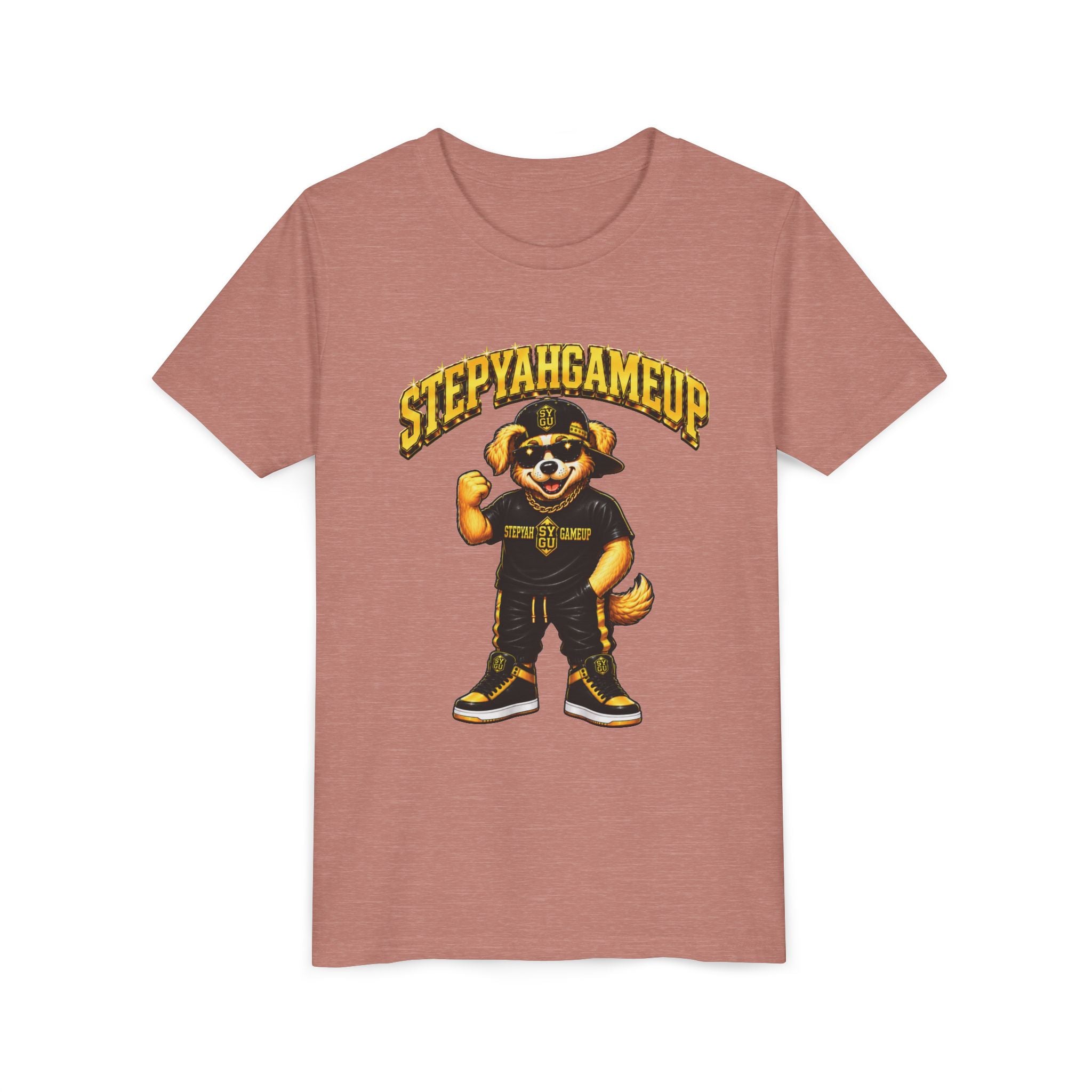 StepYahGameUp — SYGU Dog | Gold Edition | Unisex Youth Tee