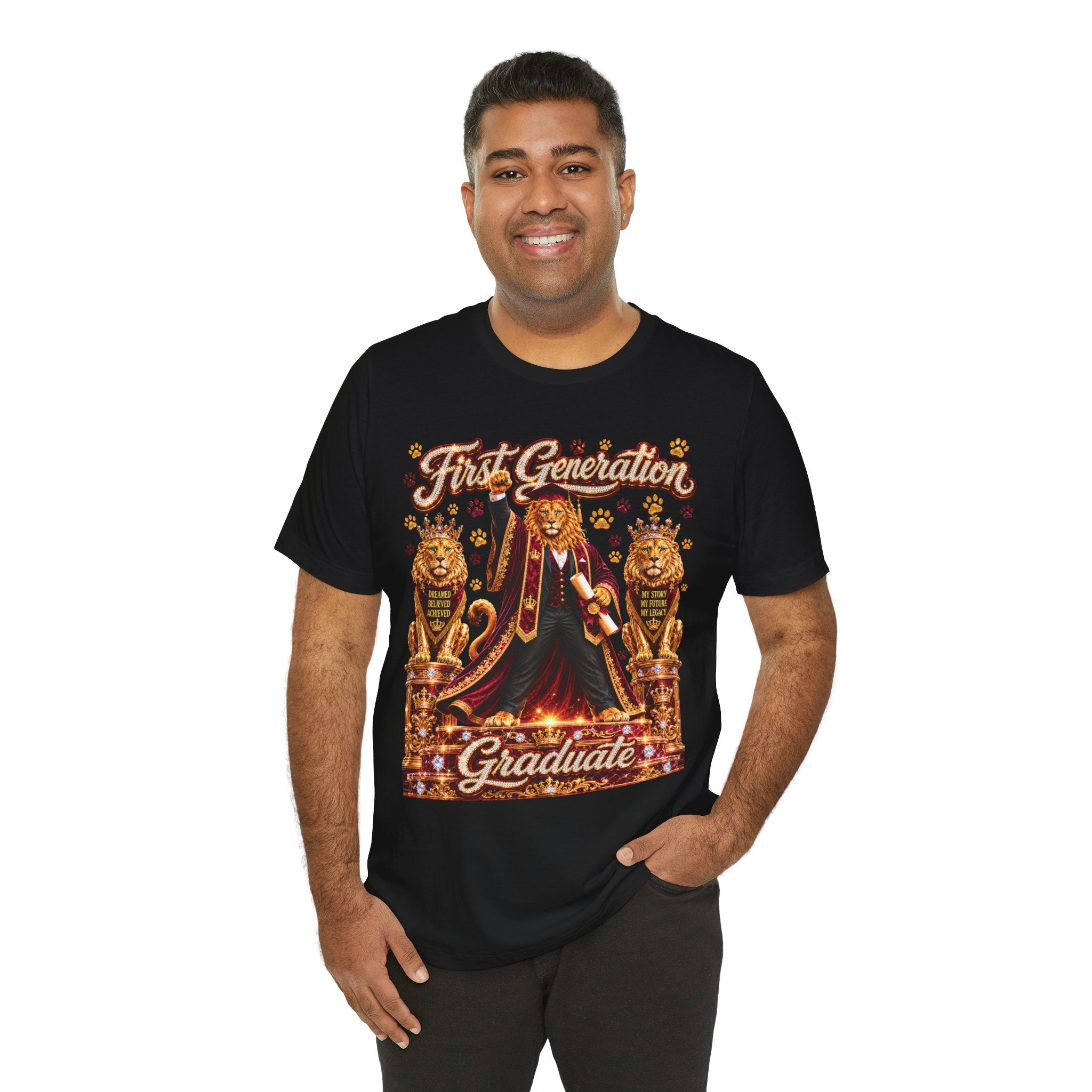 The King Miko Unisex Tee — First Generation Graduate