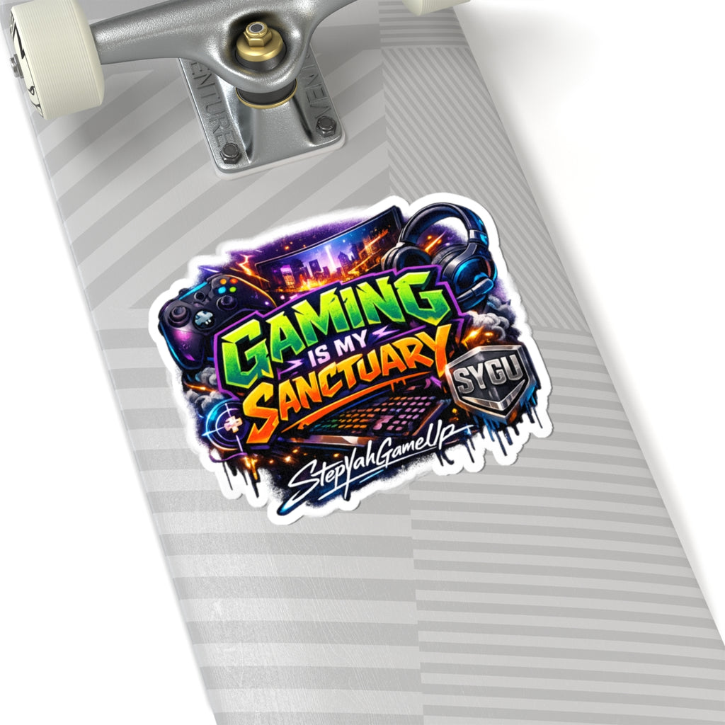 🎮 Gaming Is My Sanctuary | Kiss-Cut Sticker