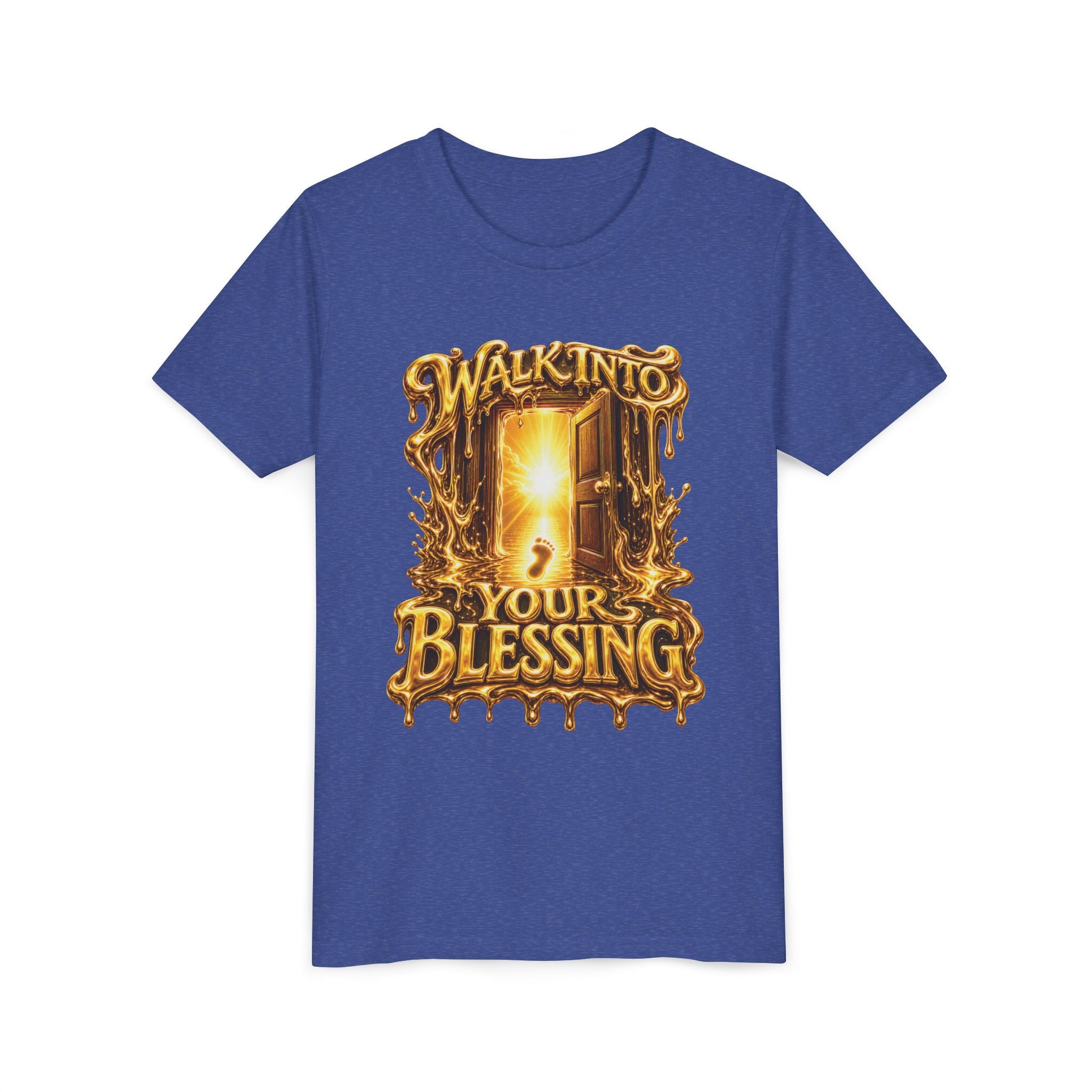 Walk By Faith ✝️ — Walk Into Your Blessing | Unisex Youth Tee