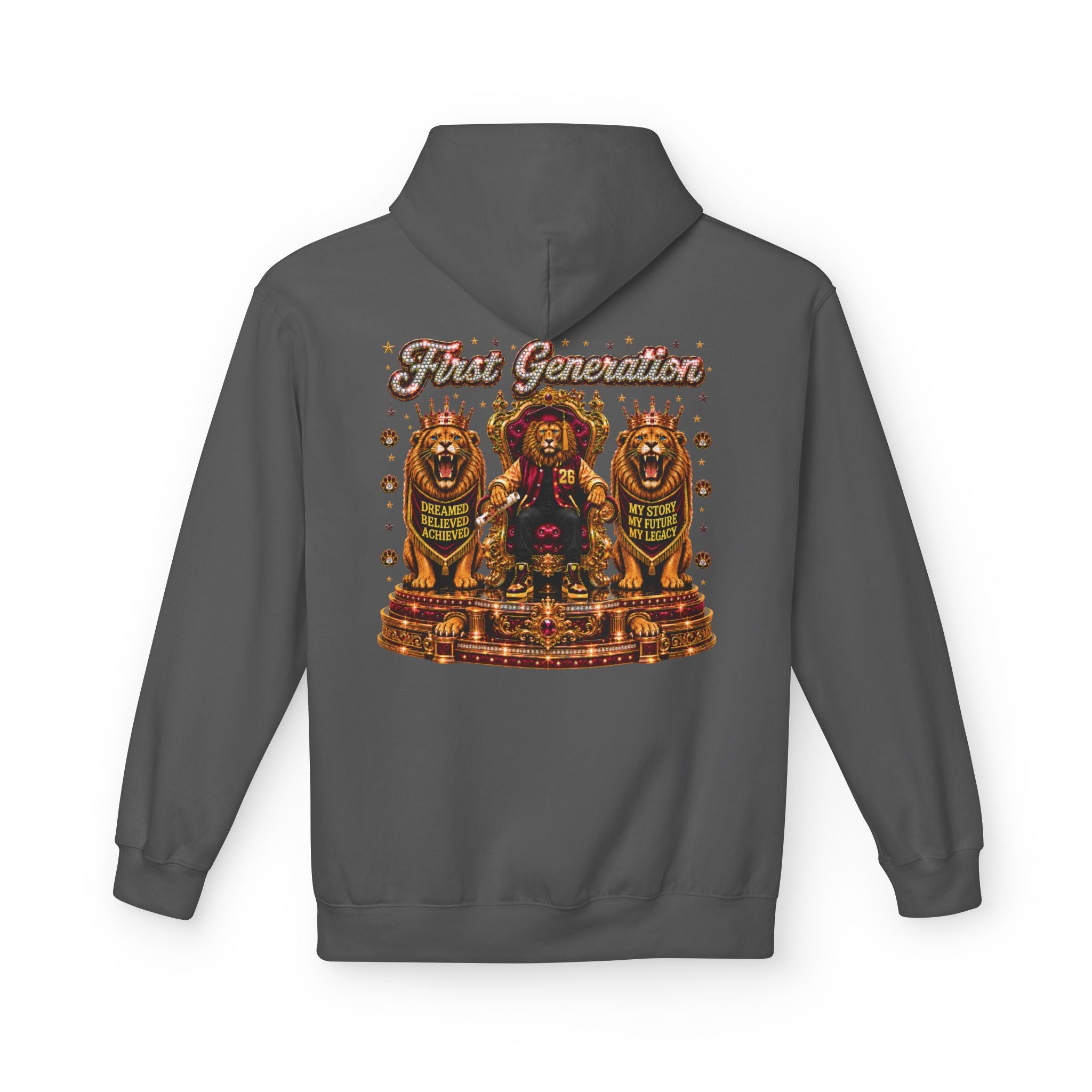 The King Miko Unisex   Hoodie — Class of 2026 | First Generation Graduate