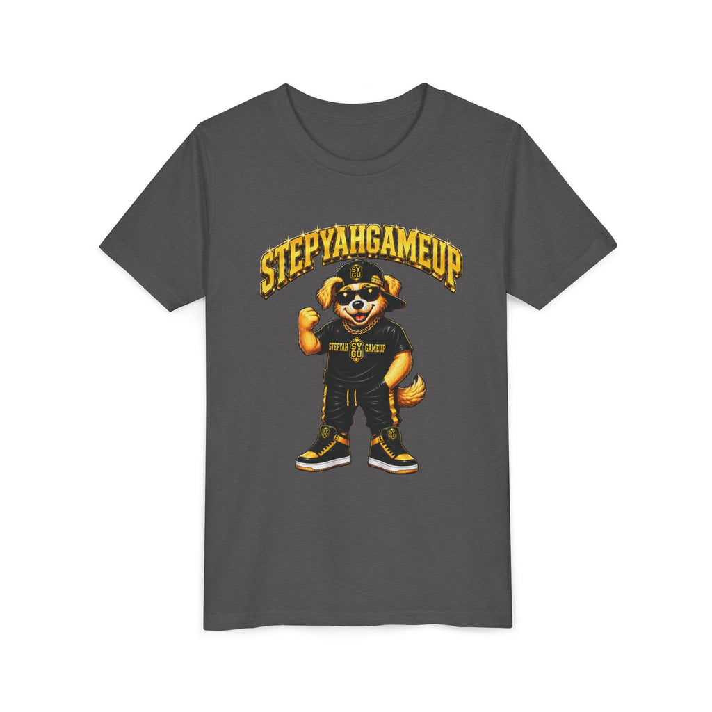 StepYahGameUp — SYGU Dog | Gold Edition | Unisex Youth Tee