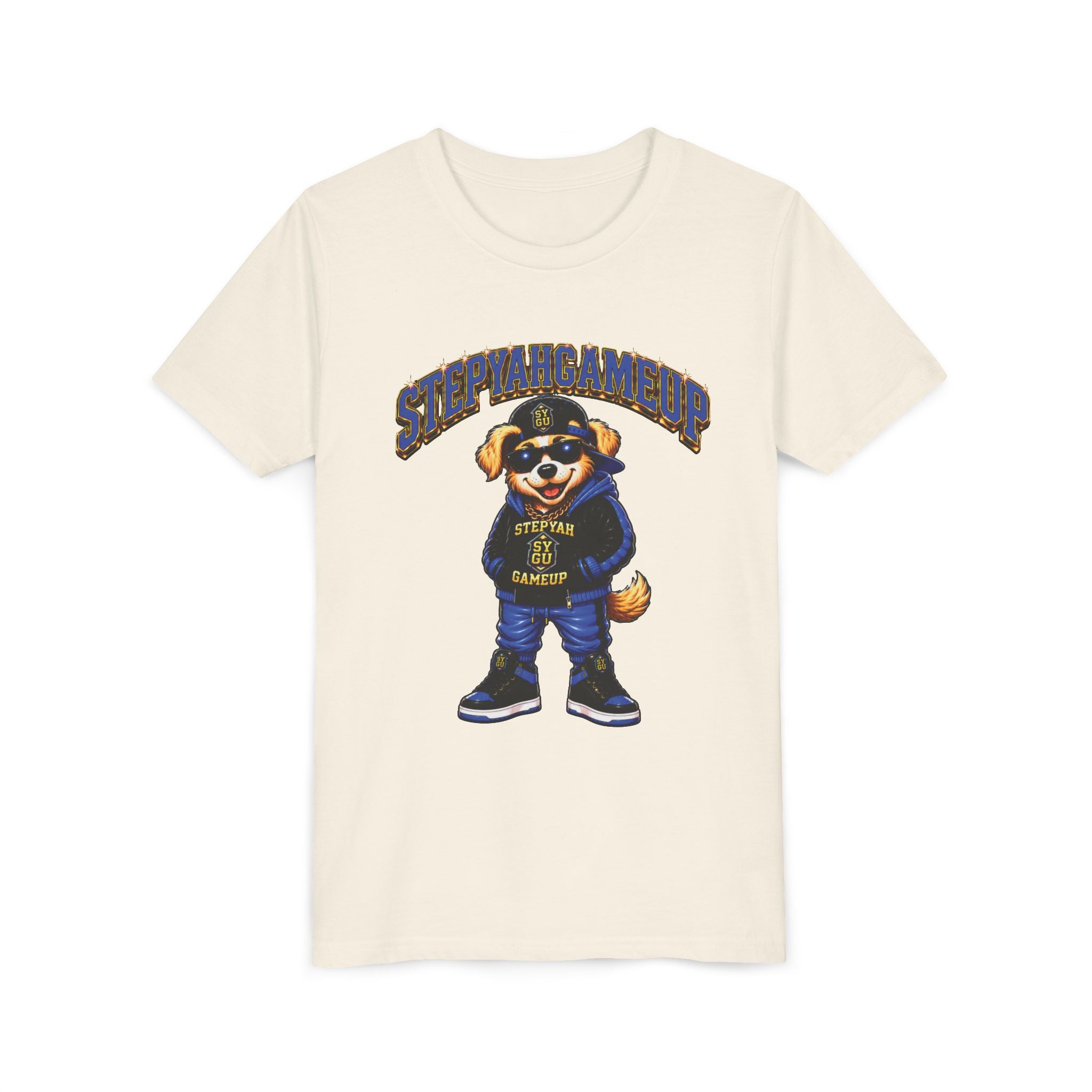 StepYahGameUp — SYGU Dog | Blue Edition | Unisex Youth Tee
