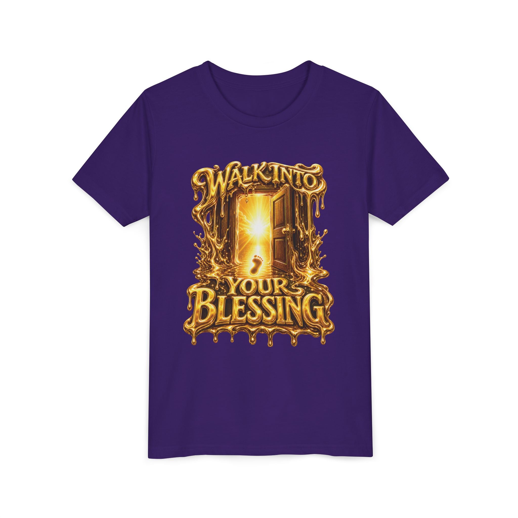 Walk By Faith ✝️ — Walk Into Your Blessing | Unisex Youth Tee
