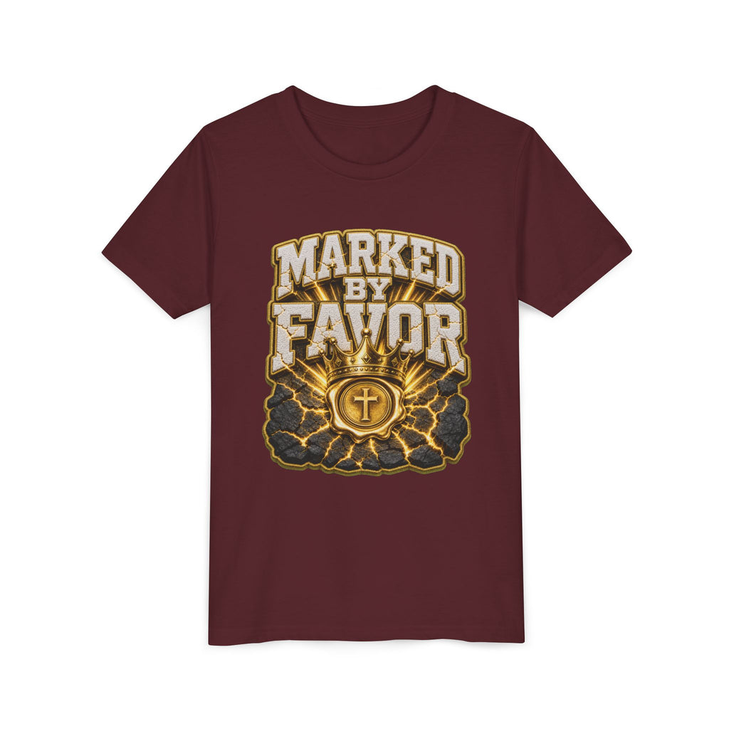 Walk By Faith ✝️ — Marked By Favor | Unisex Youth Tee