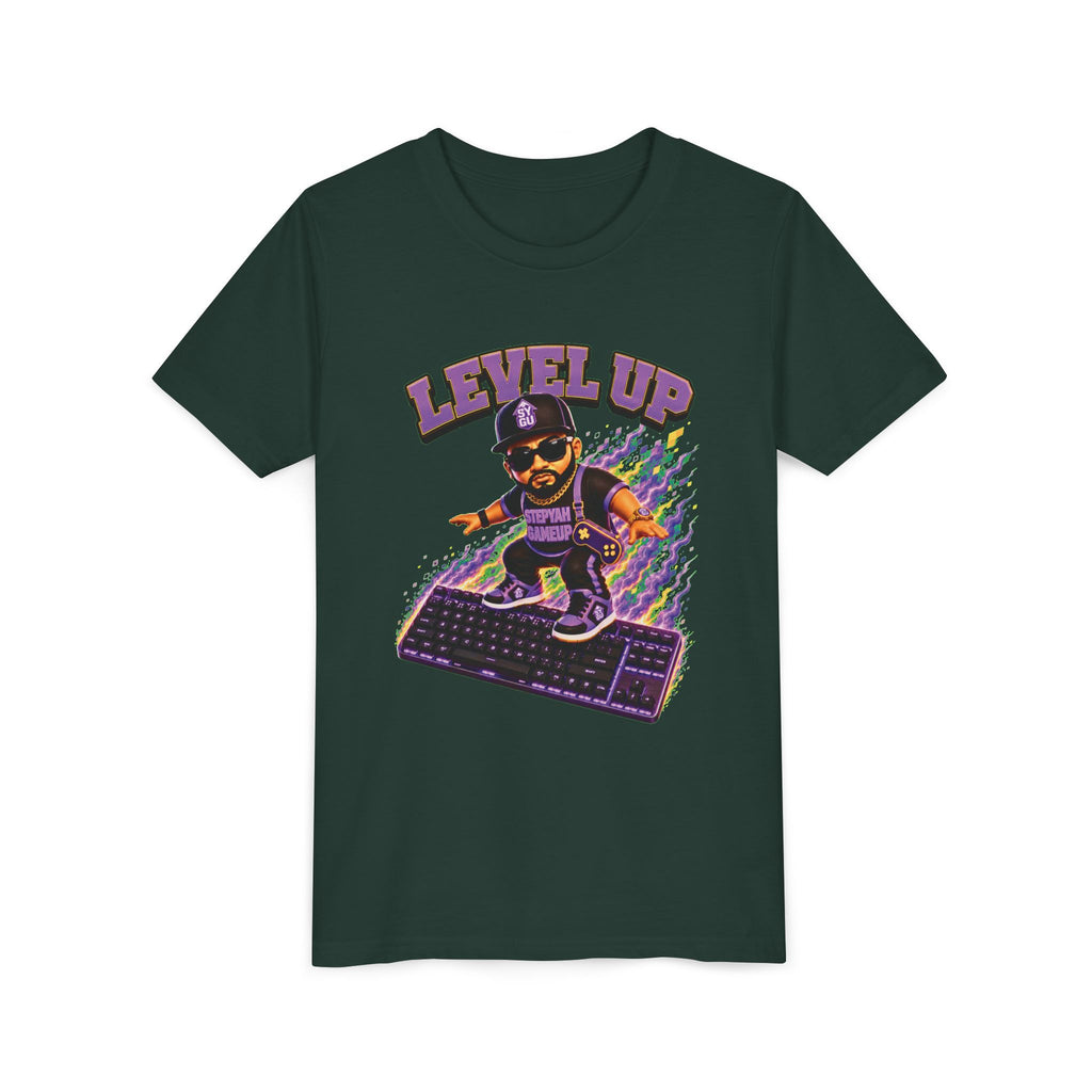 StepYahGameUp — Level Up | Keyboard Rider | Unisex Youth Tee