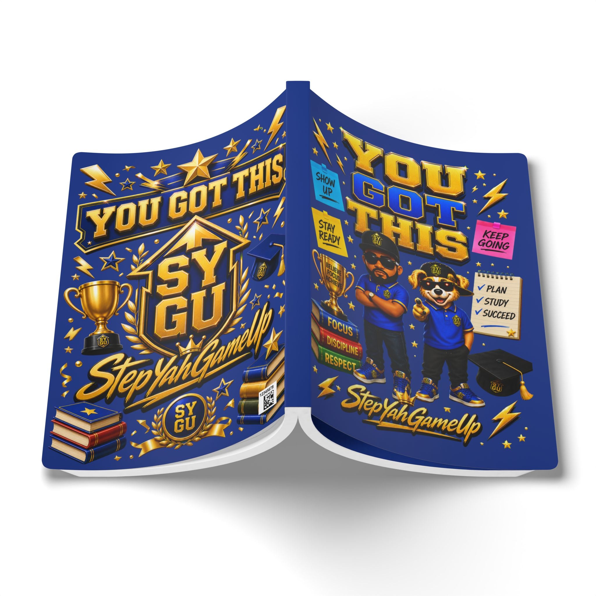 StepYahGameUp — You Got This | Softcover Story Journal