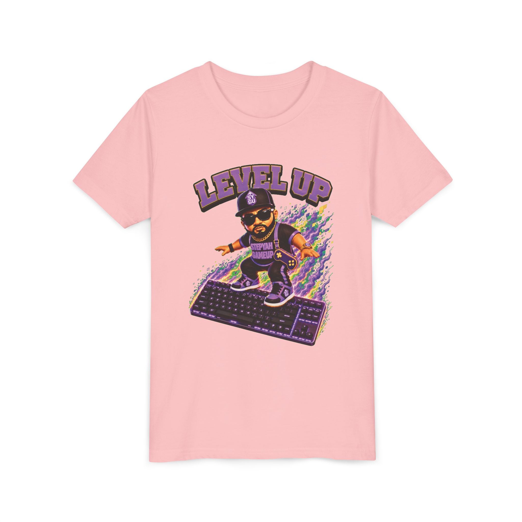StepYahGameUp — Level Up | Keyboard Rider | Unisex Youth Tee