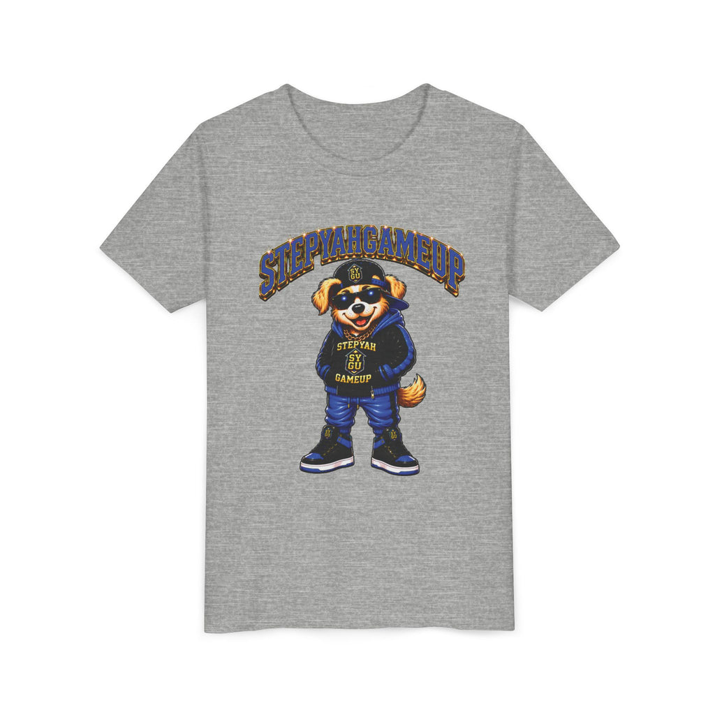 StepYahGameUp — SYGU Dog | Blue Edition | Unisex Youth Tee
