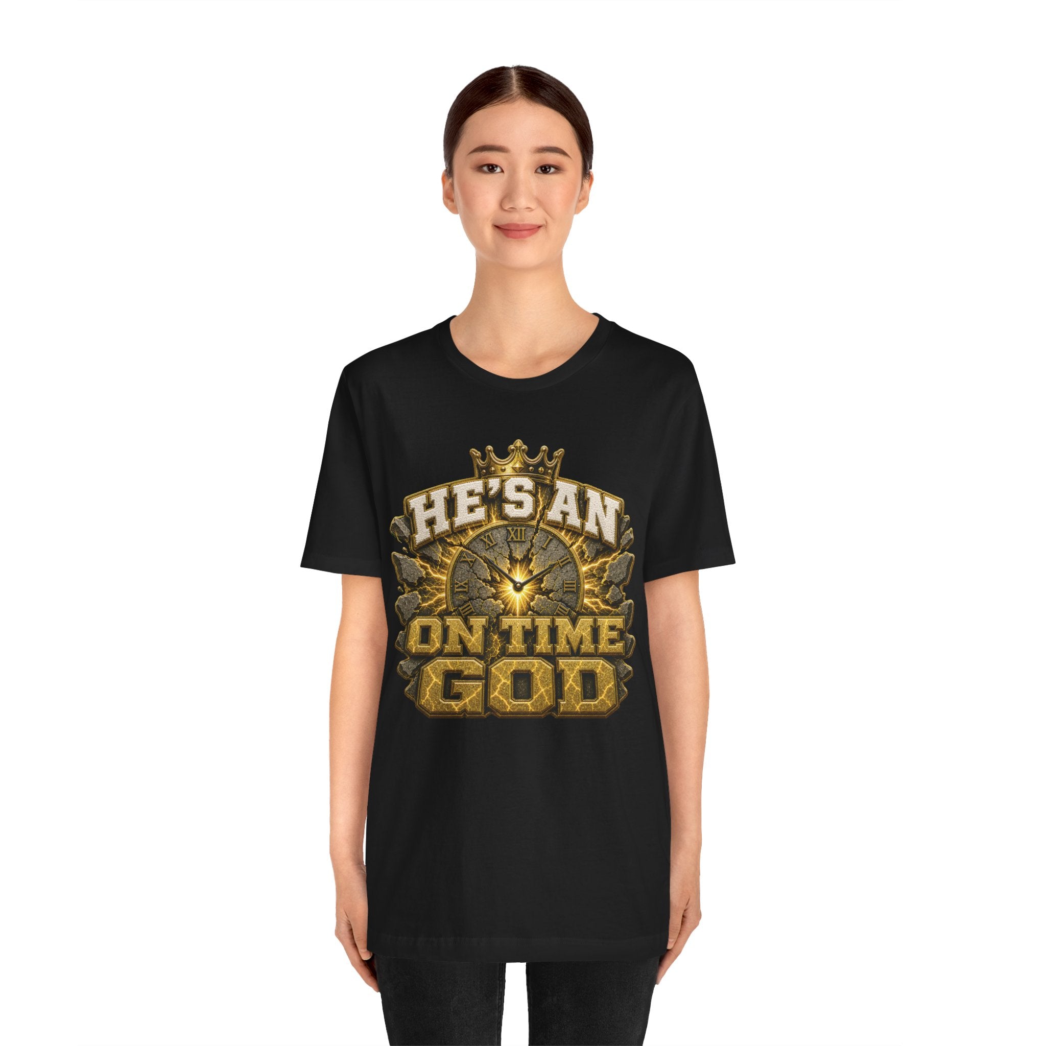 Walk By Faith ✝️ — He's An On Time God | Unisex Tee