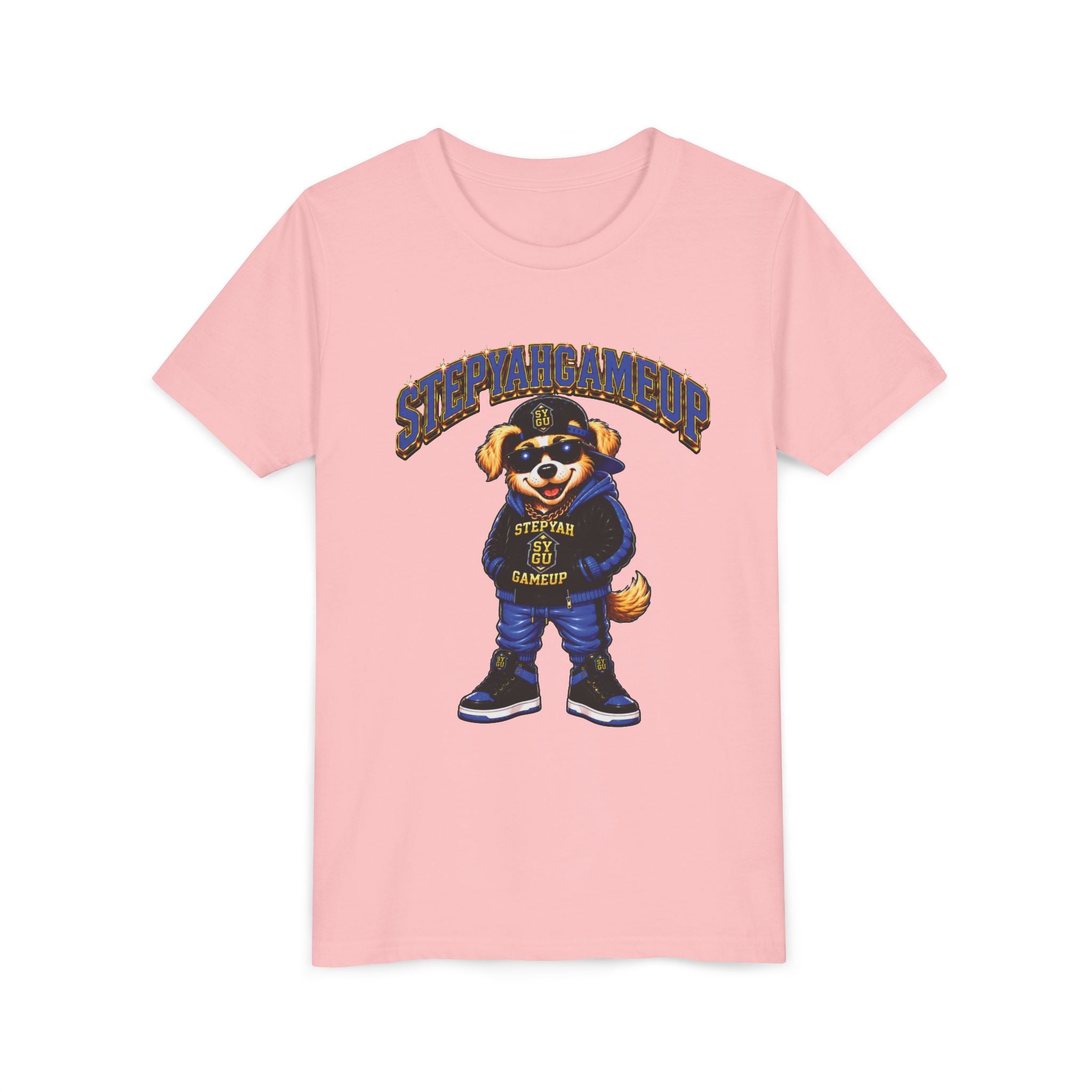 StepYahGameUp — SYGU Dog | Blue Edition | Unisex Youth Tee