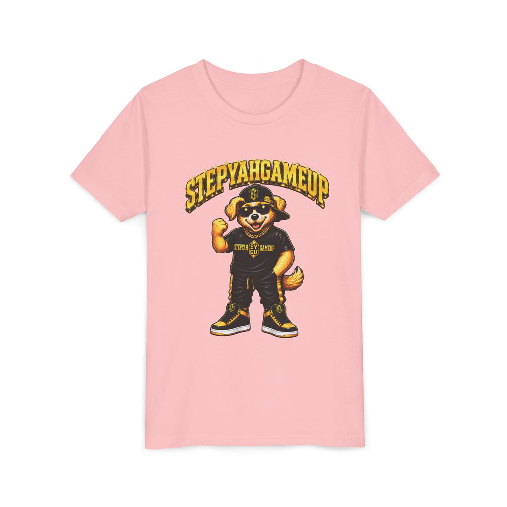 StepYahGameUp — SYGU Dog | Gold Edition | Unisex Youth Tee