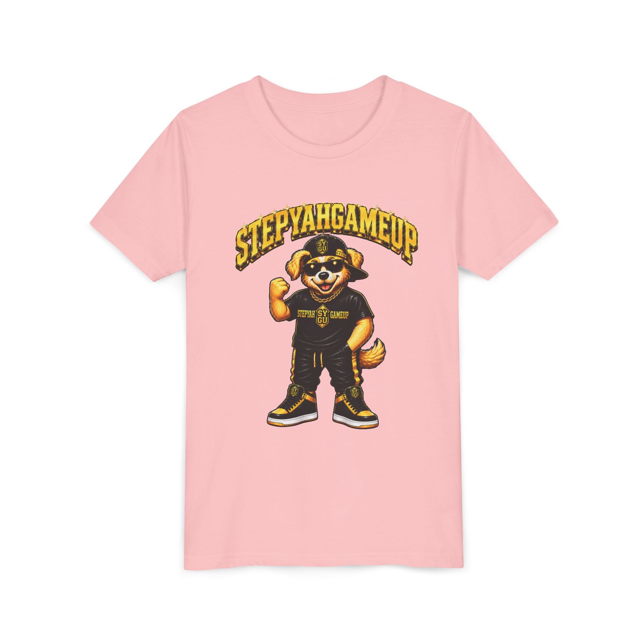 StepYahGameUp — SYGU Dog | Gold Edition | Unisex Youth Tee
