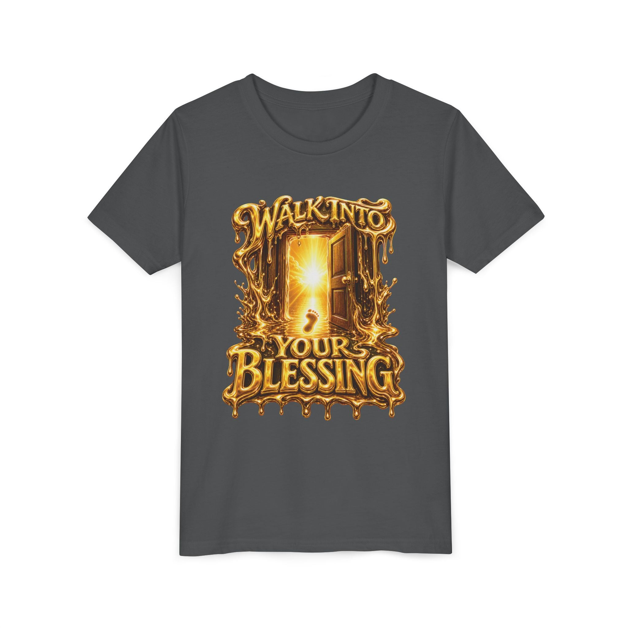 Walk By Faith ✝️ — Walk Into Your Blessing | Unisex Youth Tee