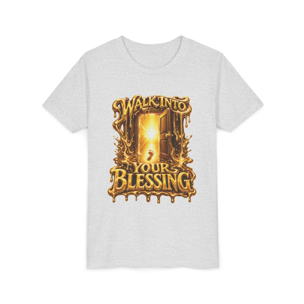 Walk By Faith ✝️ — Walk Into Your Blessing | Unisex Youth Tee