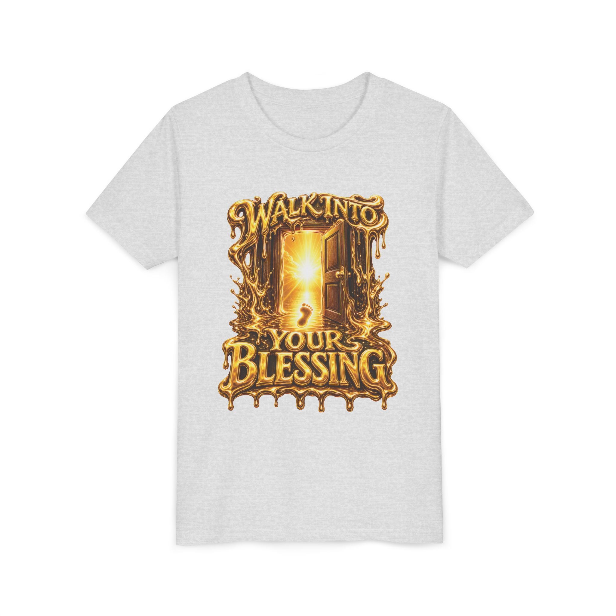 Walk By Faith ✝️ — Walk Into Your Blessing | Unisex Youth Tee